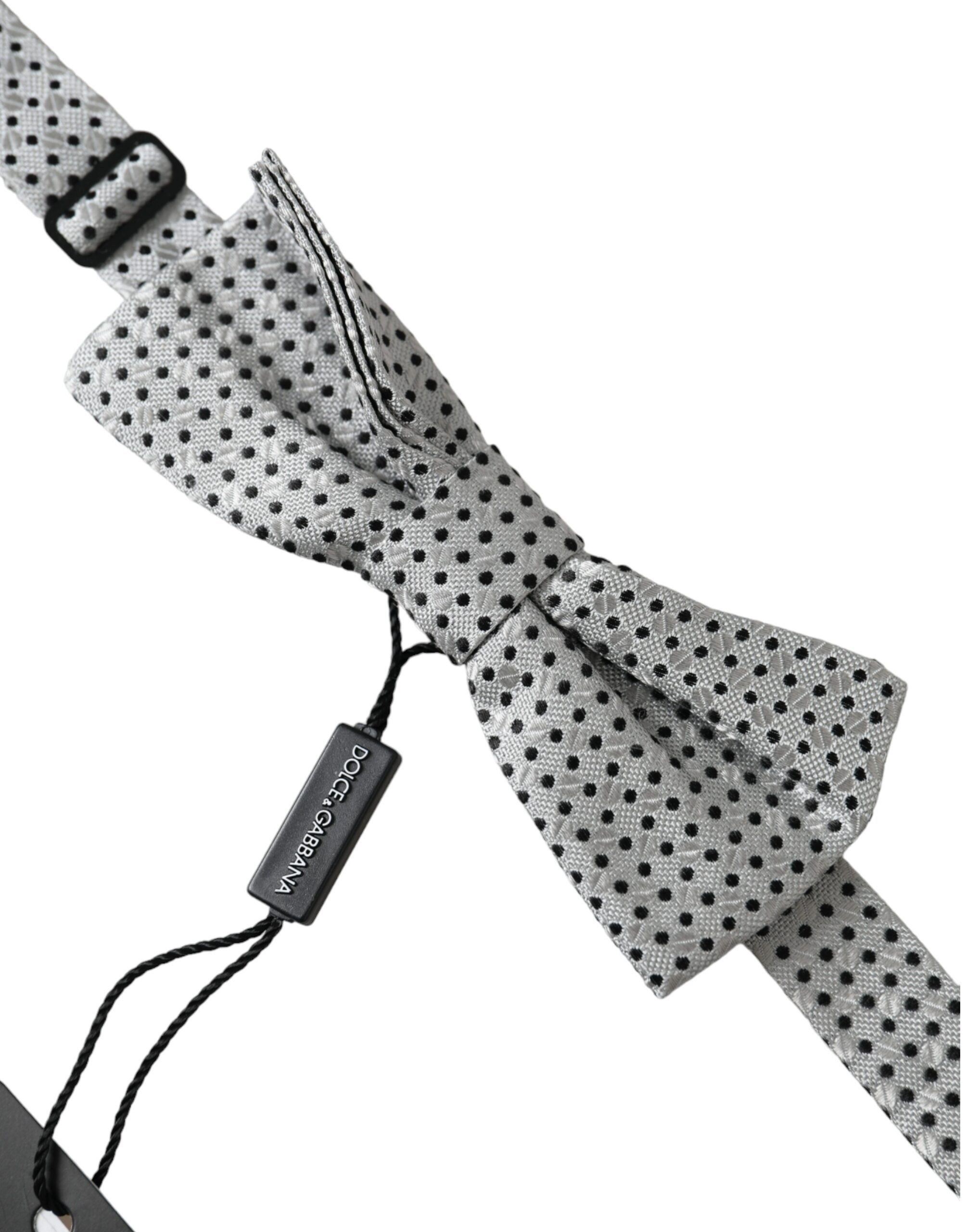 Silk Polka Dot Adjustable Neck Men Papillon Bow Men's Tie - Dolce & Gabbana - Modalova