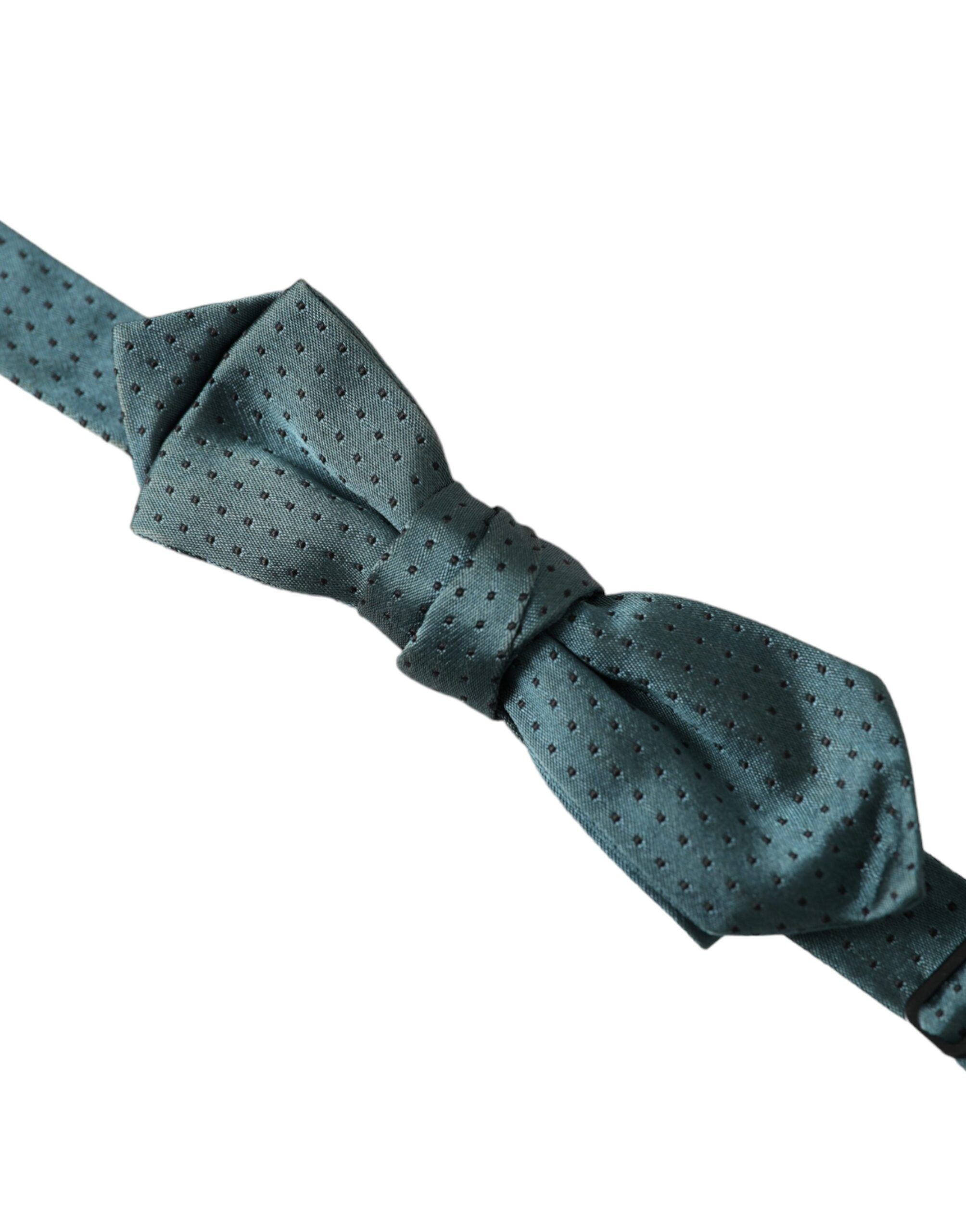 Green Silk Fantasy Adjustable Neck Men Papillon Bow Men's Tie - Dolce & Gabbana - Modalova