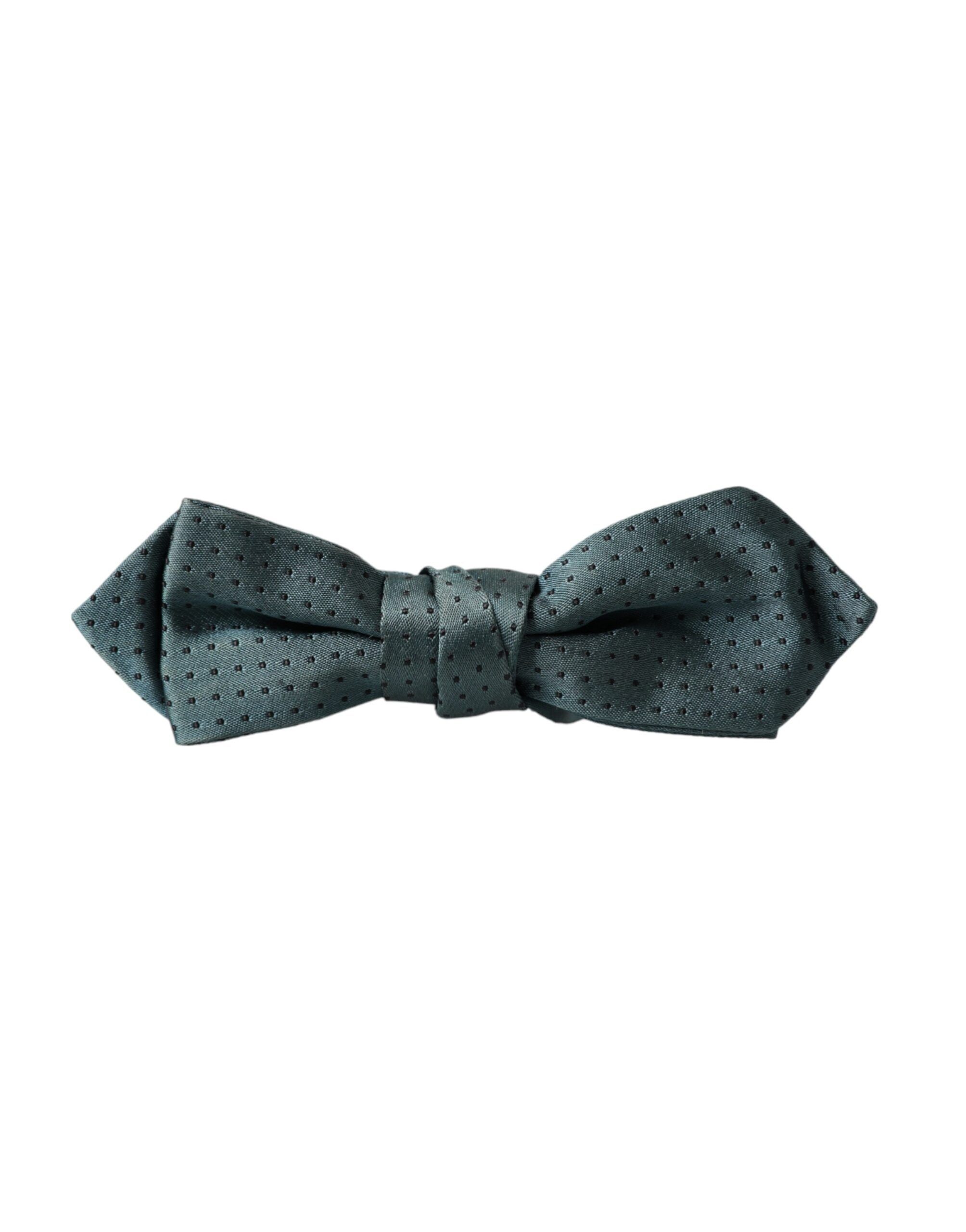 Green Silk Fantasy Adjustable Neck Men Papillon Bow Men's Tie - Dolce & Gabbana - Modalova