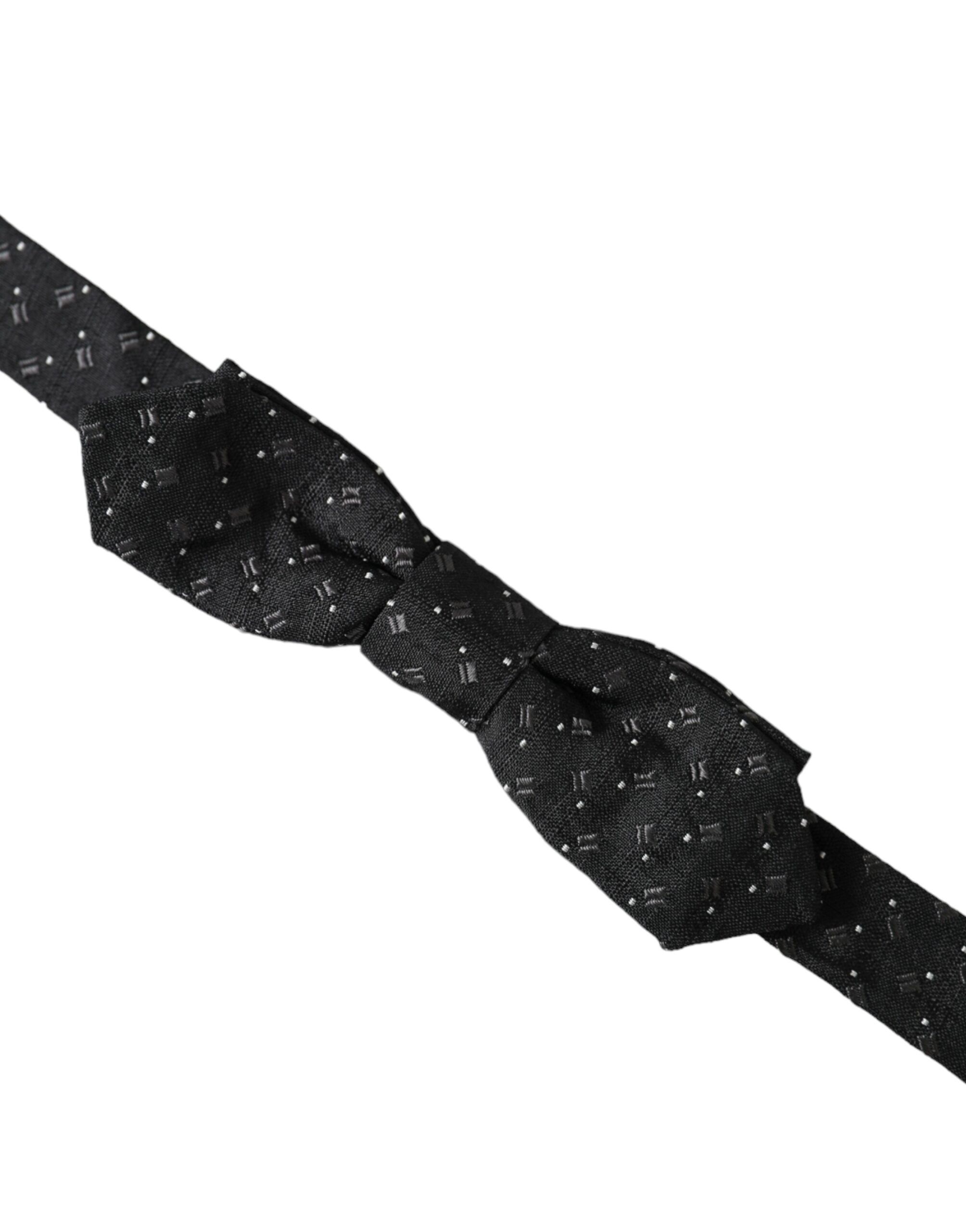 Silk Patterned Adjustable Neck Men Papillon Bow Men's Tie - Dolce & Gabbana - Modalova