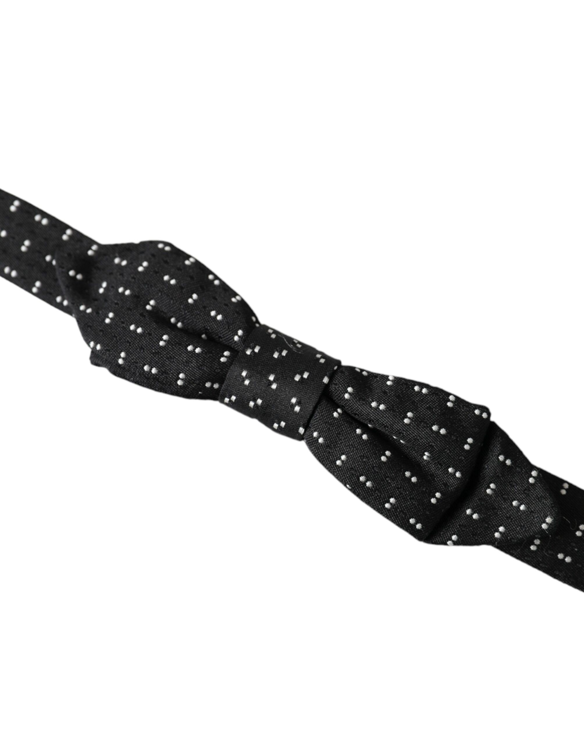 Silk Patterned Adjustable Neck Men Papillon Bow Men's Tie - Dolce & Gabbana - Modalova