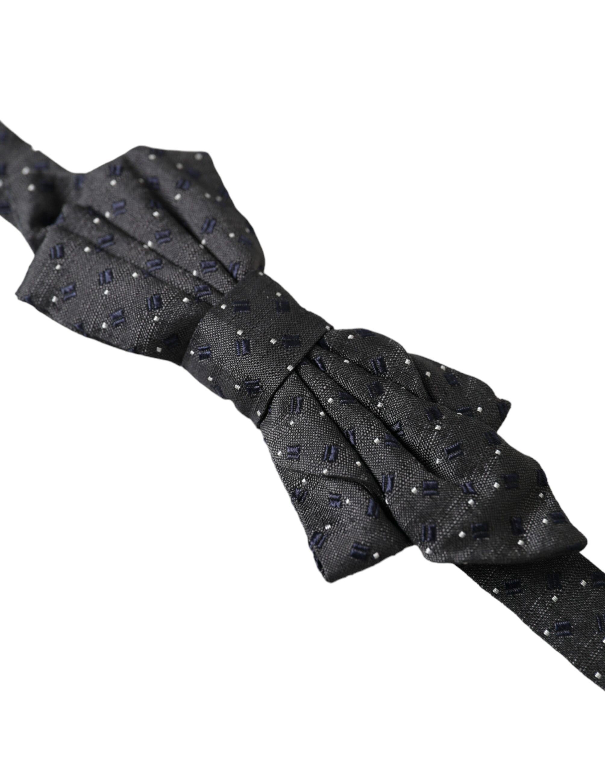 Silk Patterned Adjustable Neck Men Papillon Bow Men's Tie - Dolce & Gabbana - Modalova