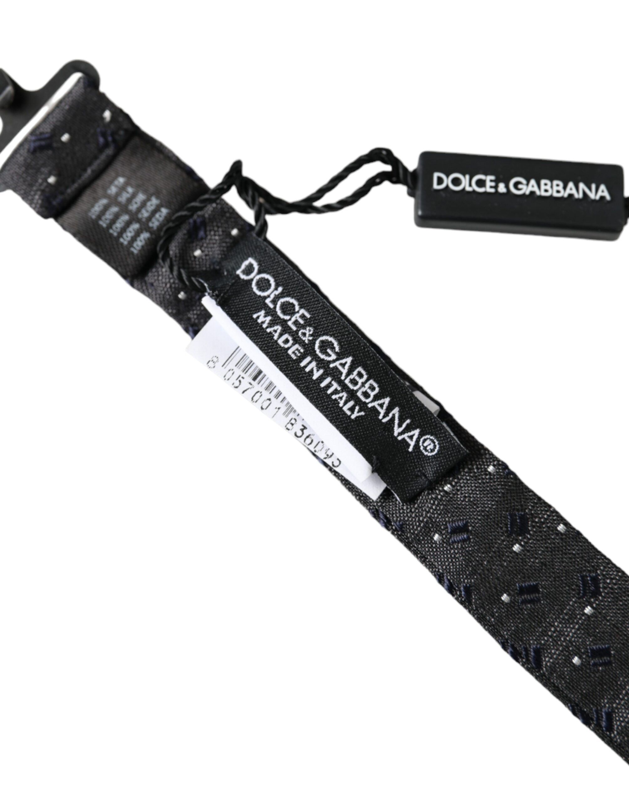 Silk Patterned Adjustable Neck Men Papillon Bow Men's Tie - Dolce & Gabbana - Modalova