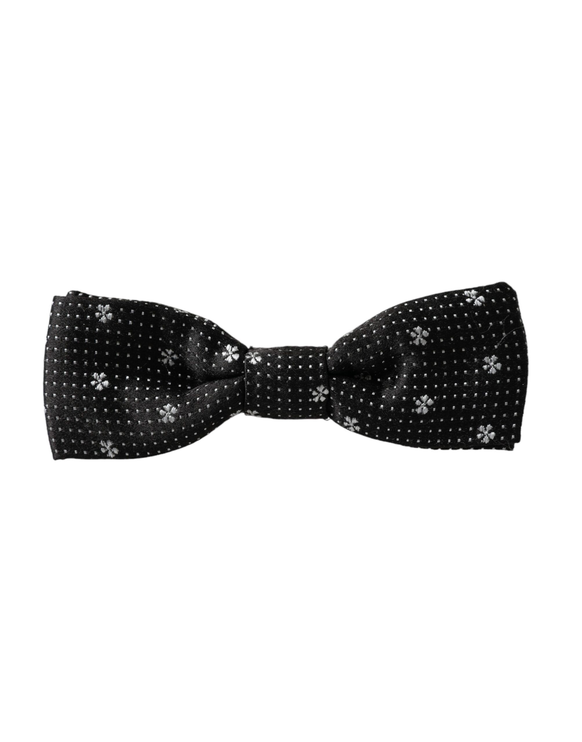 Silk Floral Adjustable Neck Men Papillon Bow Men's Tie - Dolce & Gabbana - Modalova