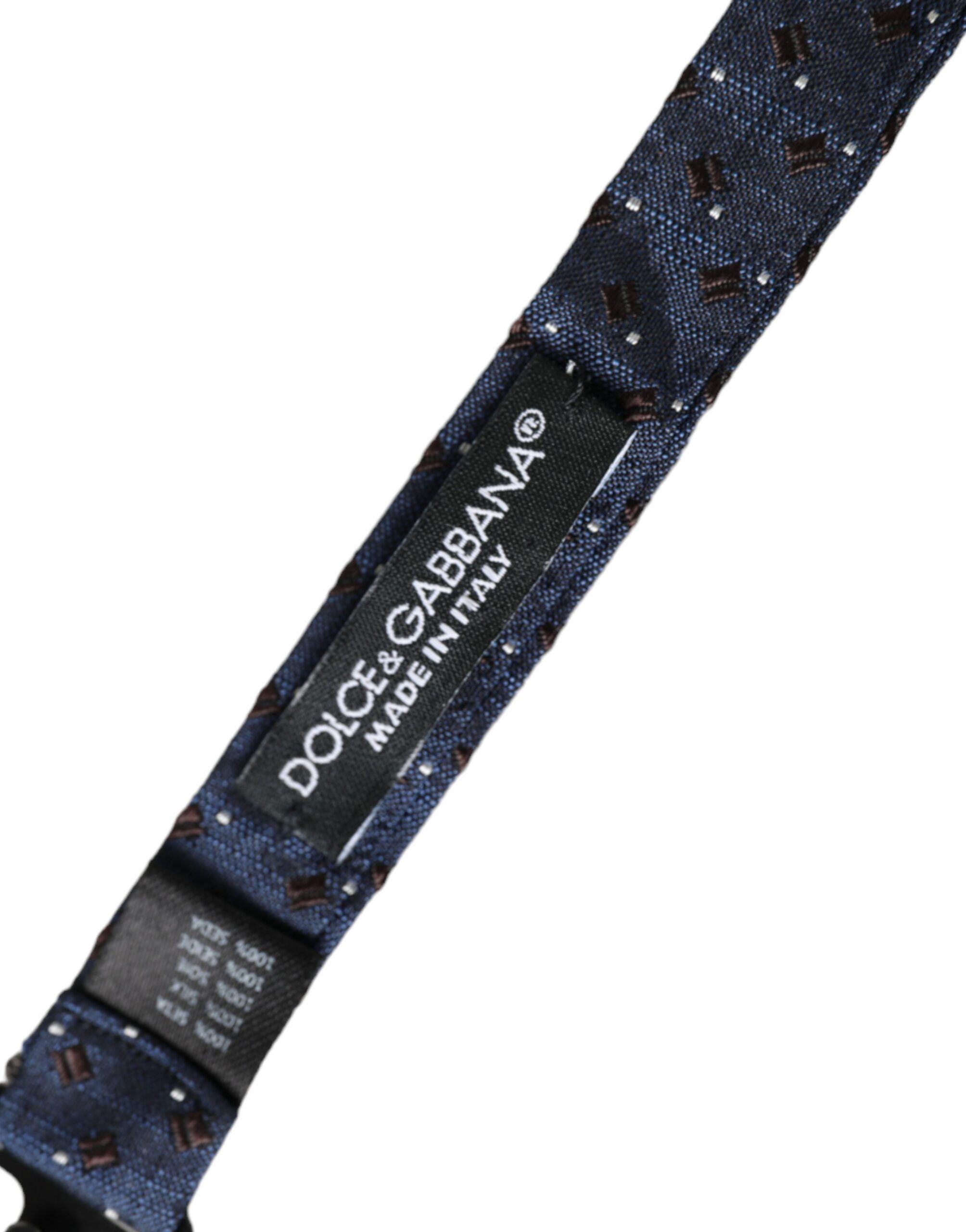 Silk Patterned Adjustable Men Papillon Bow Men's Tie - Dolce & Gabbana - Modalova