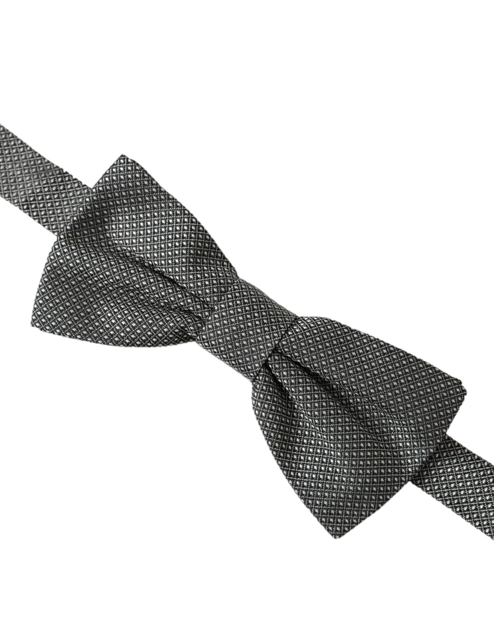 Silk Patterned Adjustable Neck Men Bow Men's Tie - Dolce & Gabbana - Modalova