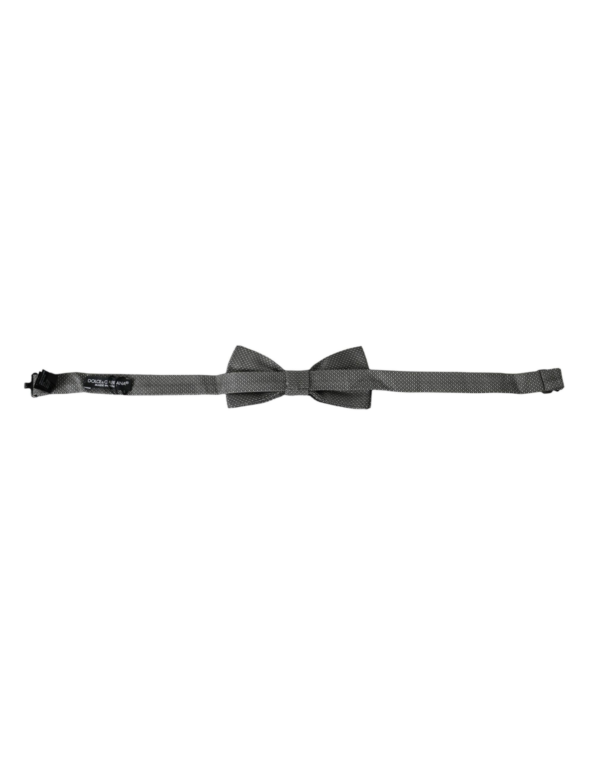 Silk Patterned Adjustable Neck Men Bow Men's Tie - Dolce & Gabbana - Modalova