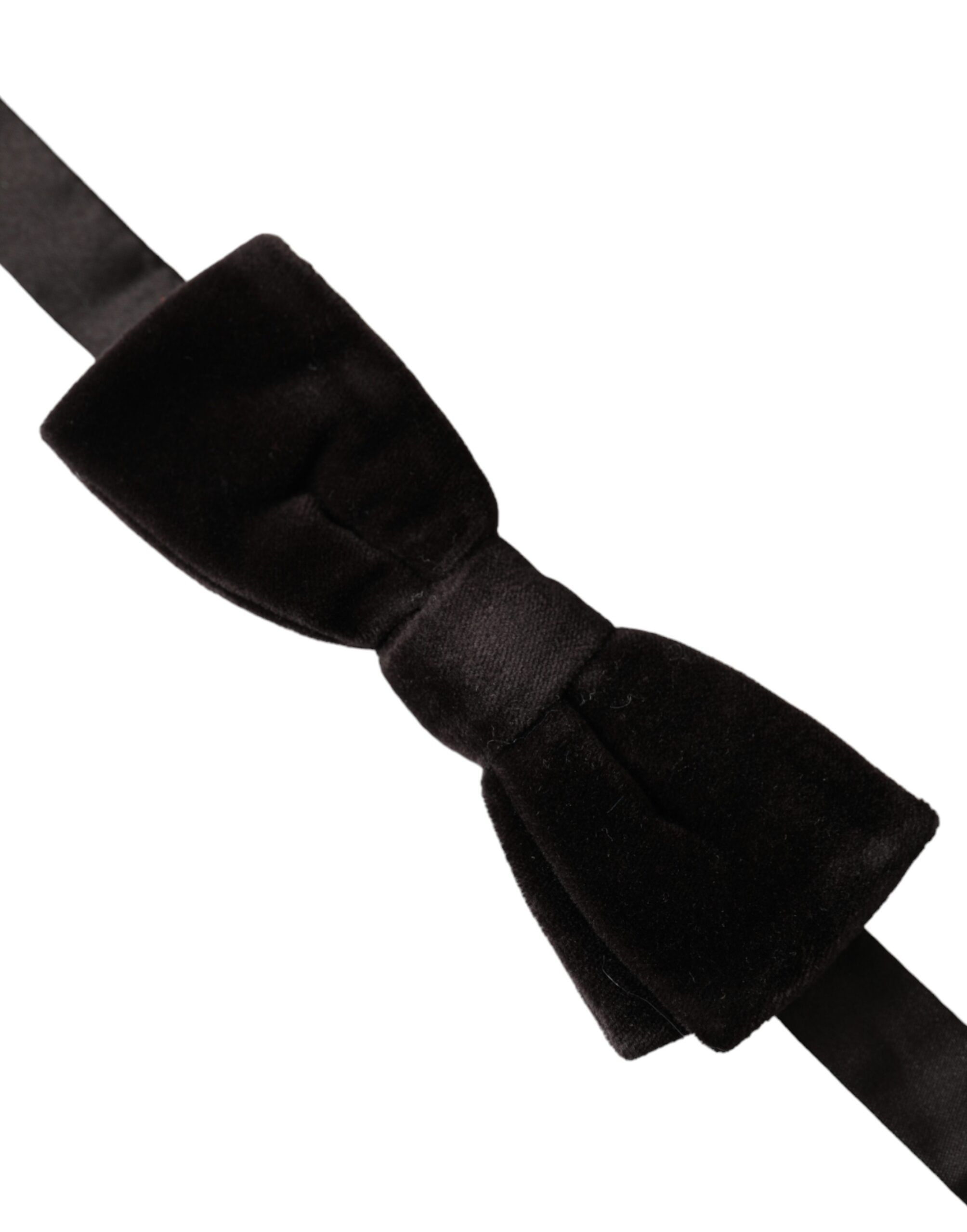 Velvet Cotton Adjustable Neck Men Bow Men's Tie - Dolce & Gabbana - Modalova