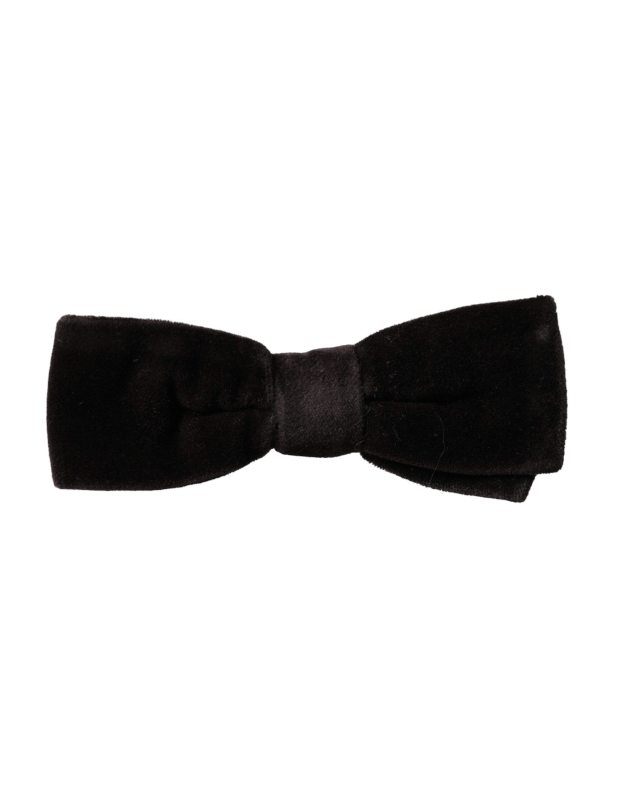 Velvet Cotton Adjustable Neck Men Bow Men's Tie - Dolce & Gabbana - Modalova