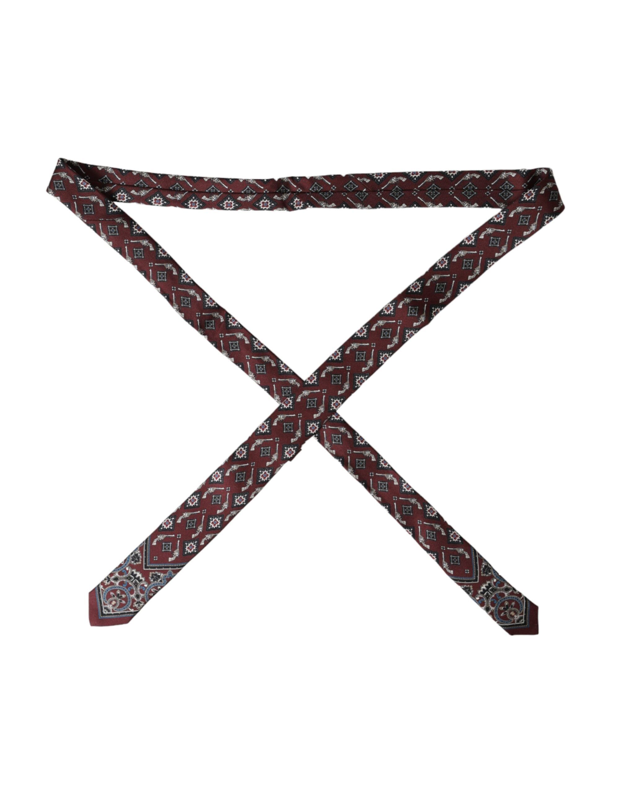Printed 100% Silk Adjustable Men Men's Tie - Dolce & Gabbana - Modalova
