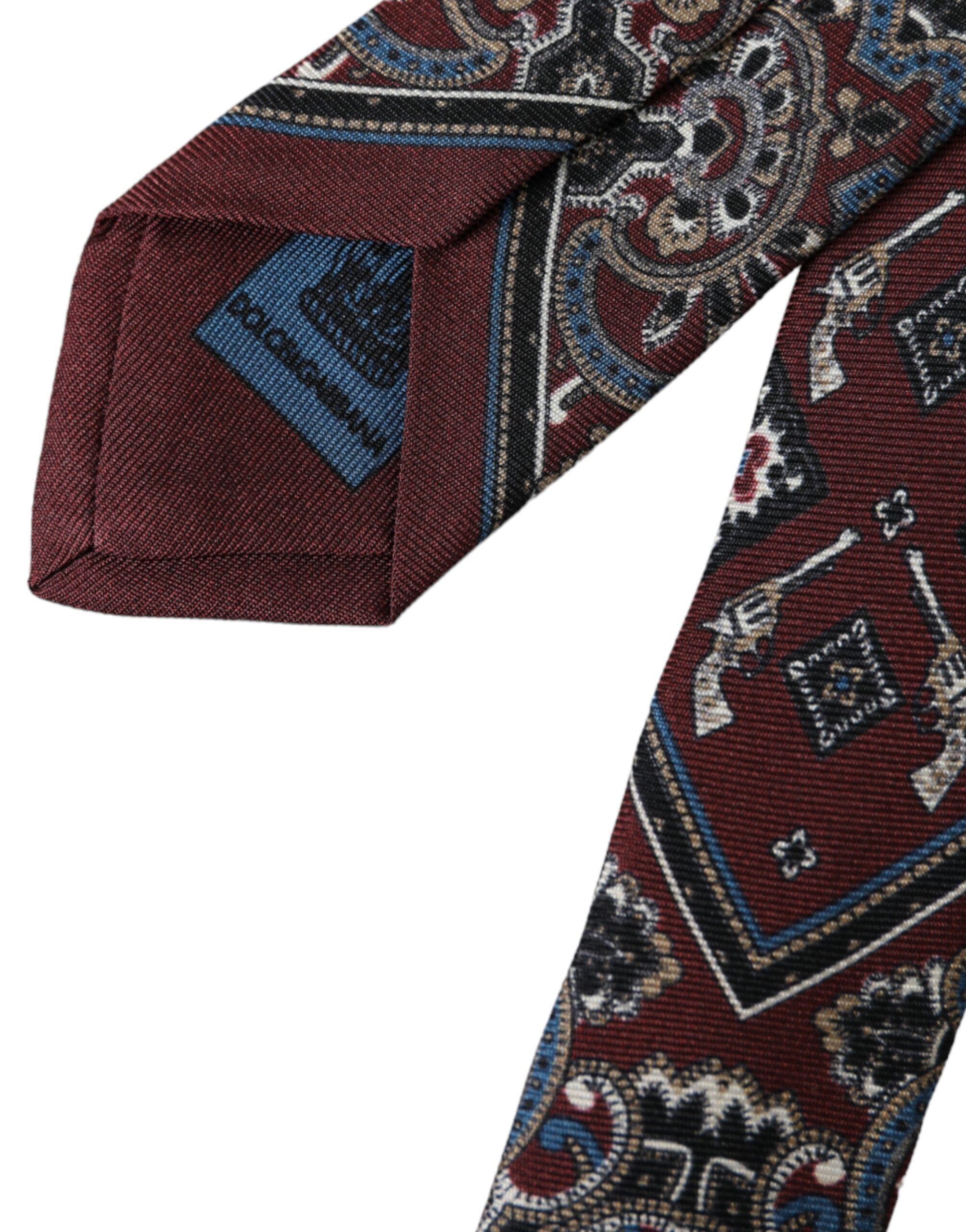 Printed 100% Silk Adjustable Men Men's Tie - Dolce & Gabbana - Modalova