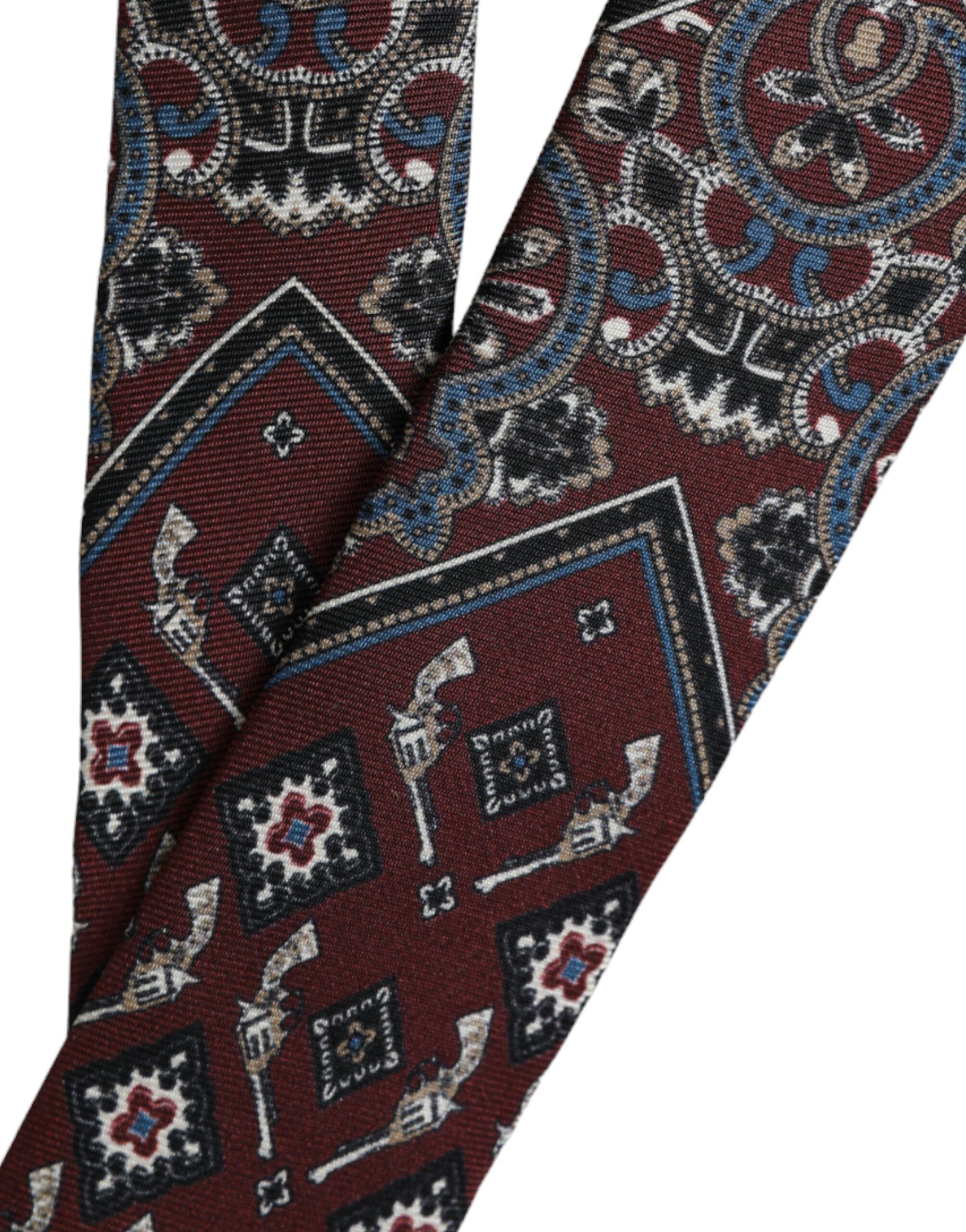 Printed 100% Silk Adjustable Men Men's Tie - Dolce & Gabbana - Modalova
