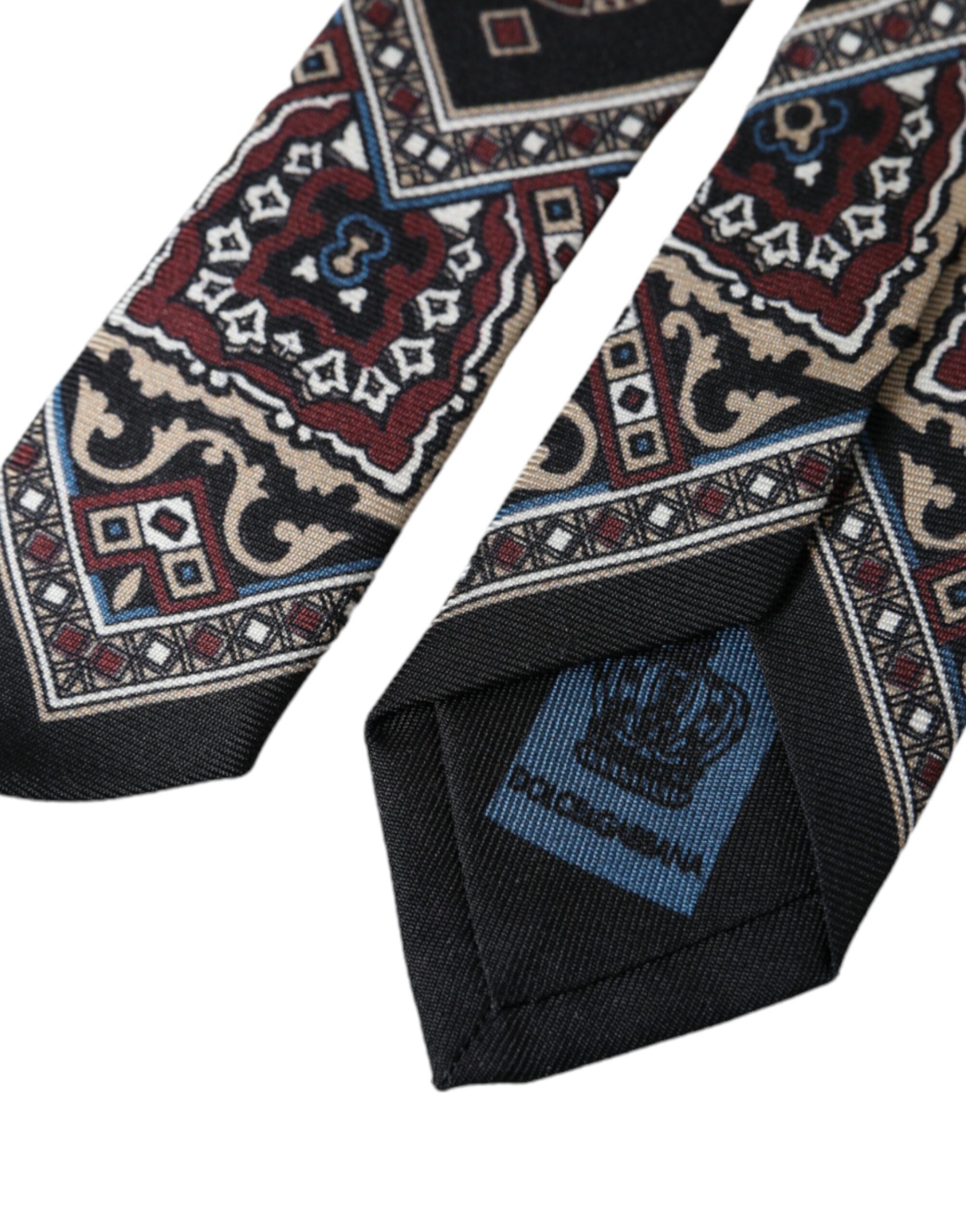 Printed 100% Silk Adjustable Men Men's Tie - Dolce & Gabbana - Modalova
