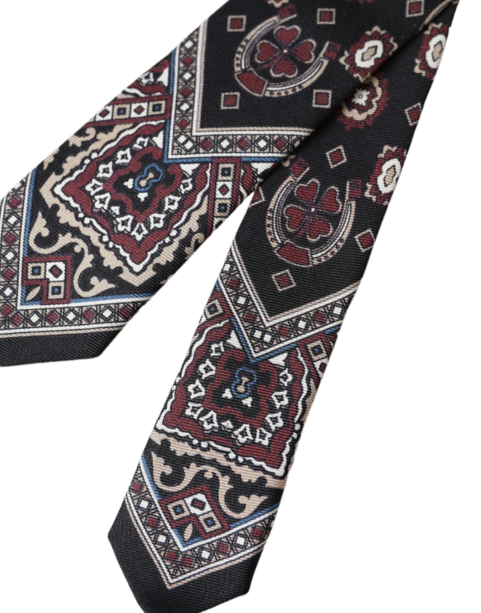 Printed 100% Silk Adjustable Men Men's Tie - Dolce & Gabbana - Modalova