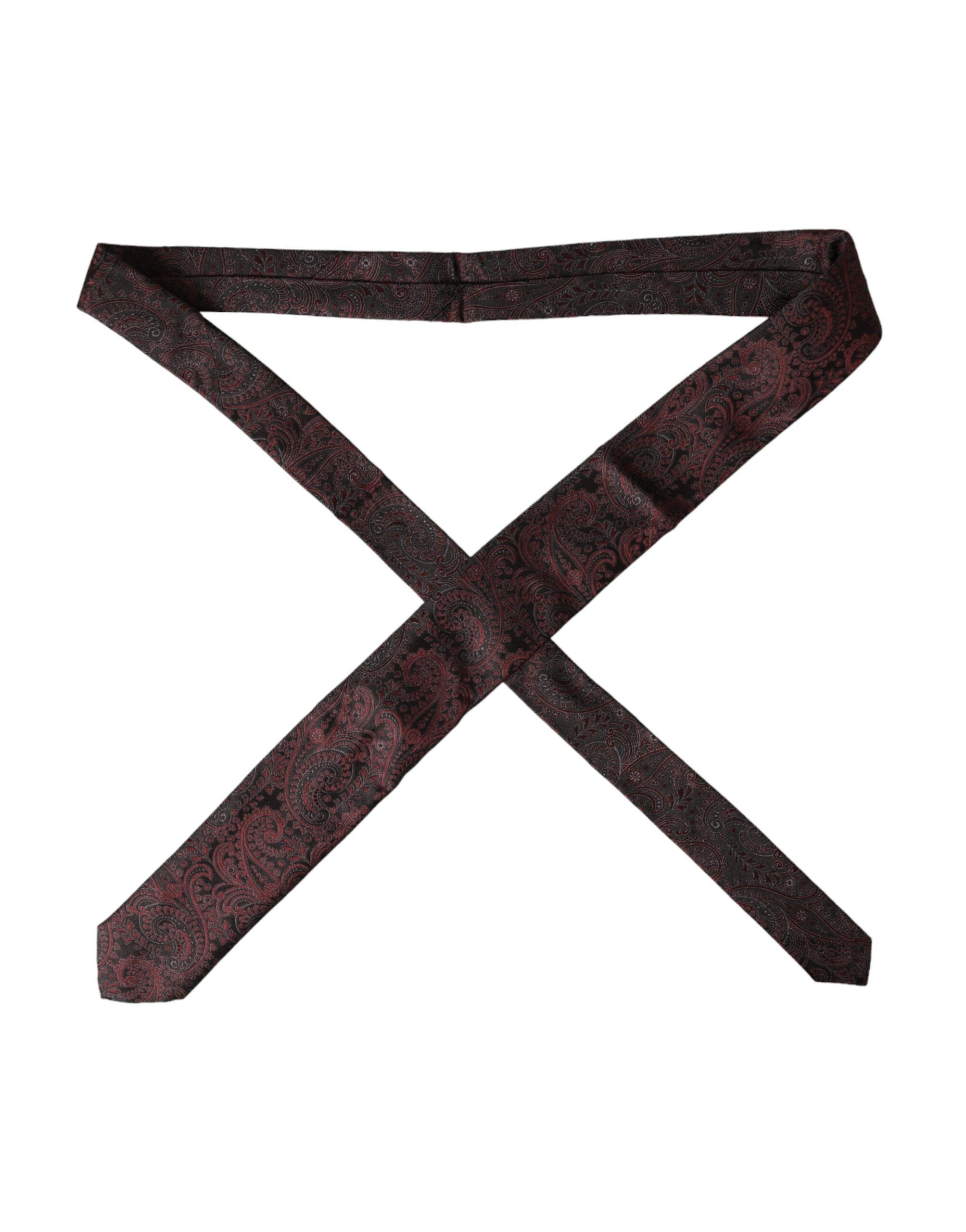 Patterned Silk Adjustable Men Men's Tie - Dolce & Gabbana - Modalova
