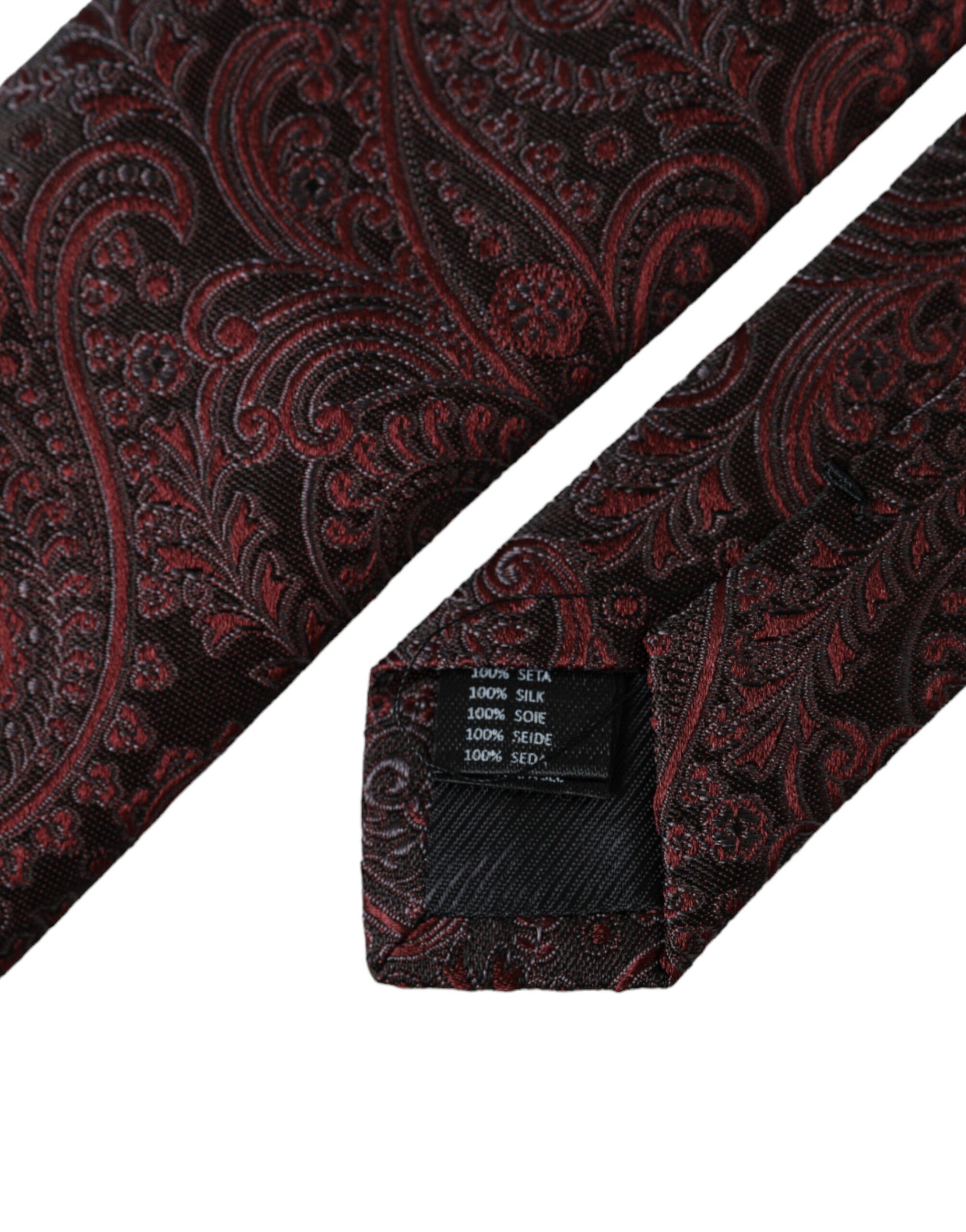Patterned Silk Adjustable Men Men's Tie - Dolce & Gabbana - Modalova