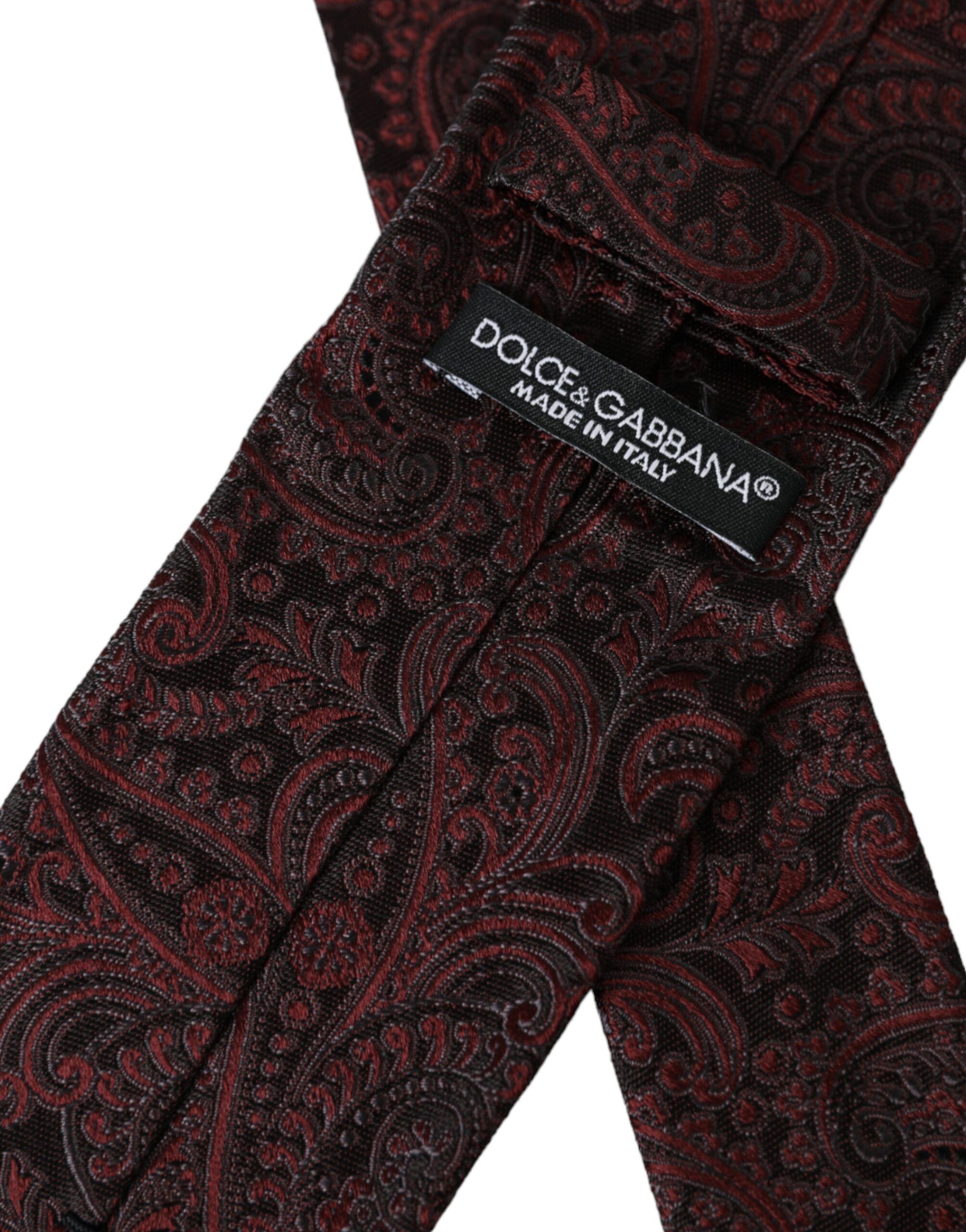 Patterned Silk Adjustable Men Men's Tie - Dolce & Gabbana - Modalova