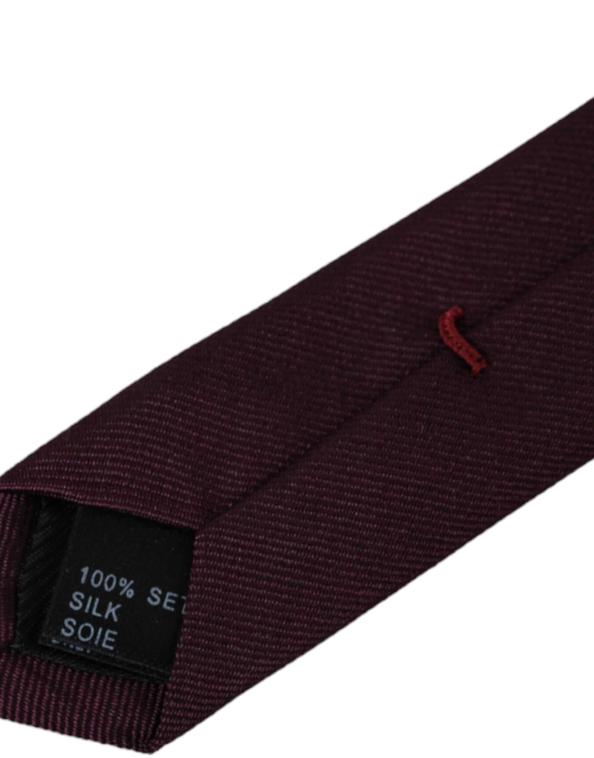 Solid 100% Silk Adjustable Men Men's Tie - Dolce & Gabbana - Modalova