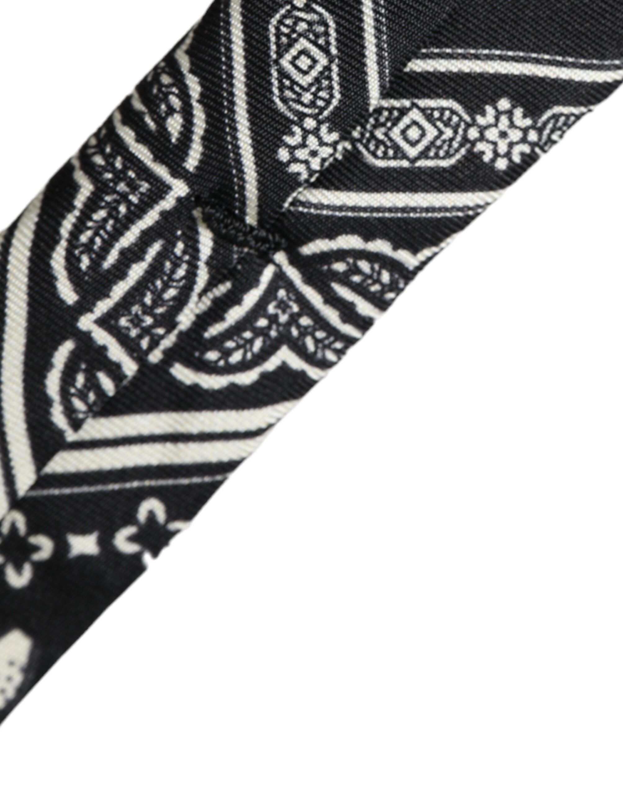 Patterned 100%Silk Adjustable Men's Tie - Dolce & Gabbana - Modalova