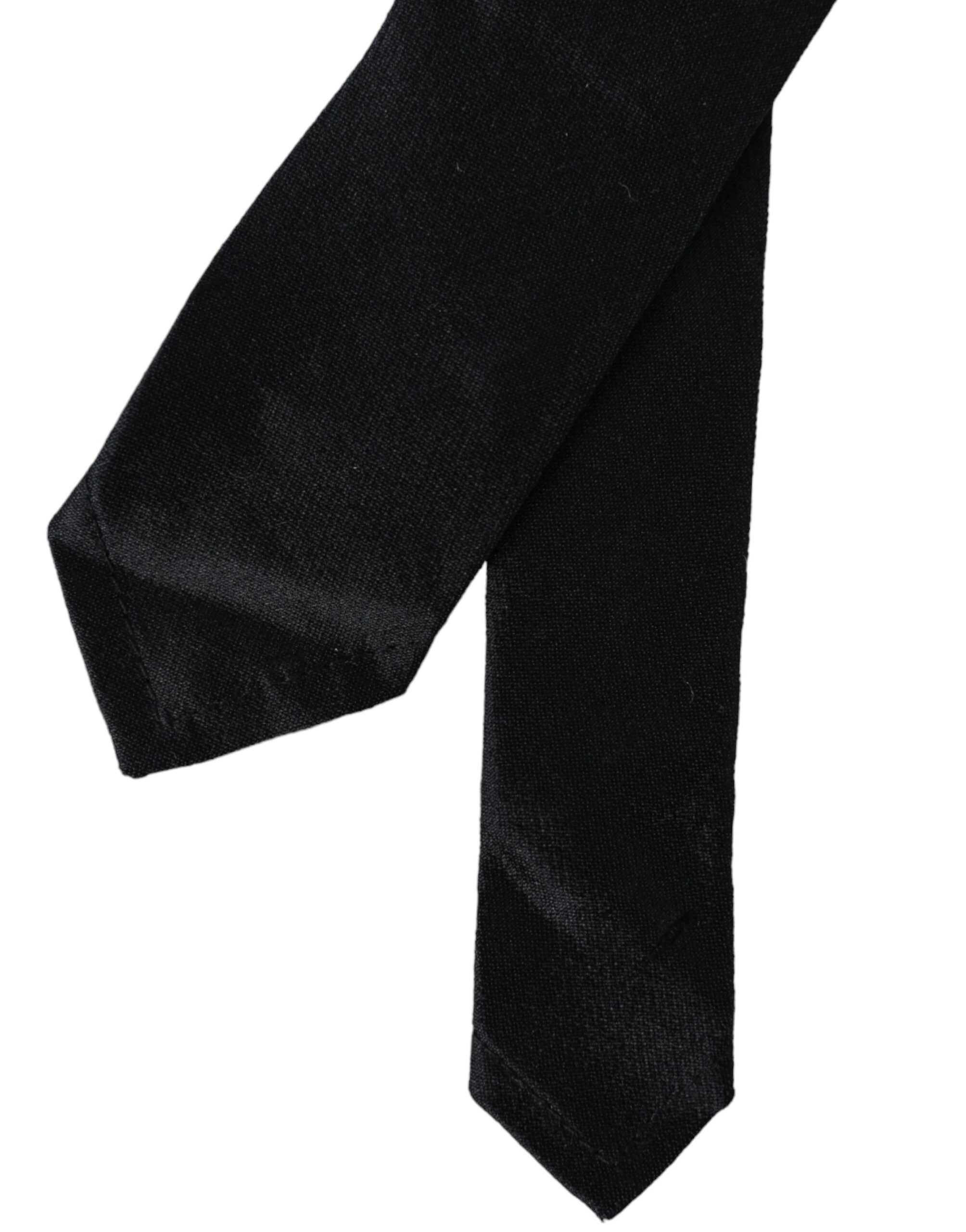 Solid 100% Silk Adjustable Men's Tie - Dolce & Gabbana - Modalova
