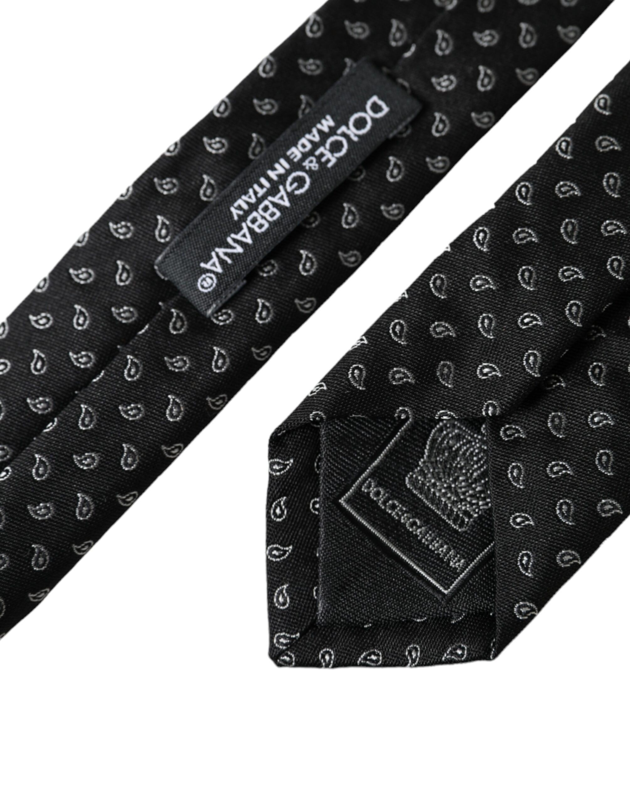 Jacquard Patterned Silk Adjustable Men Men's Tie - Dolce & Gabbana - Modalova