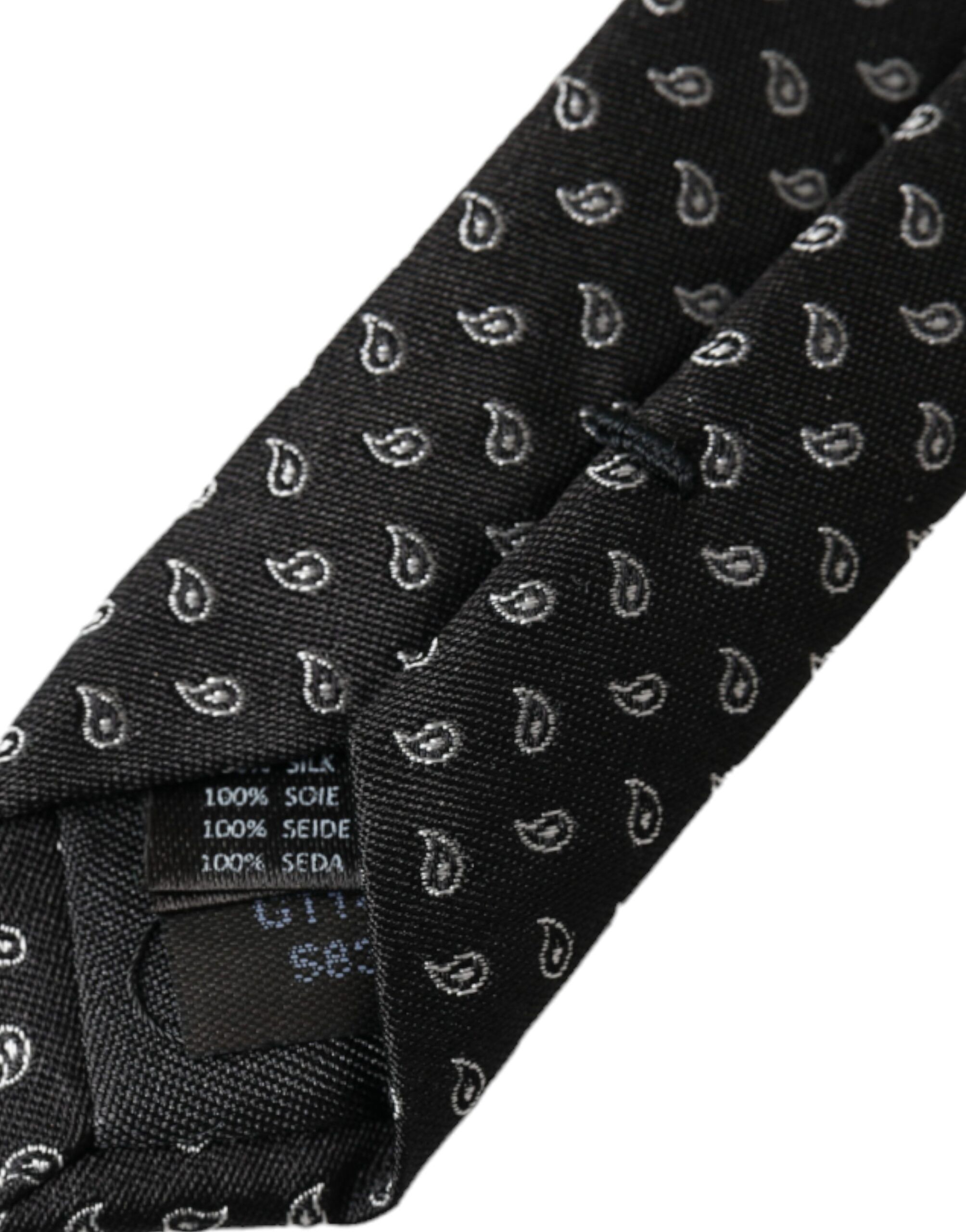 Jacquard Patterned Silk Adjustable Men Men's Tie - Dolce & Gabbana - Modalova