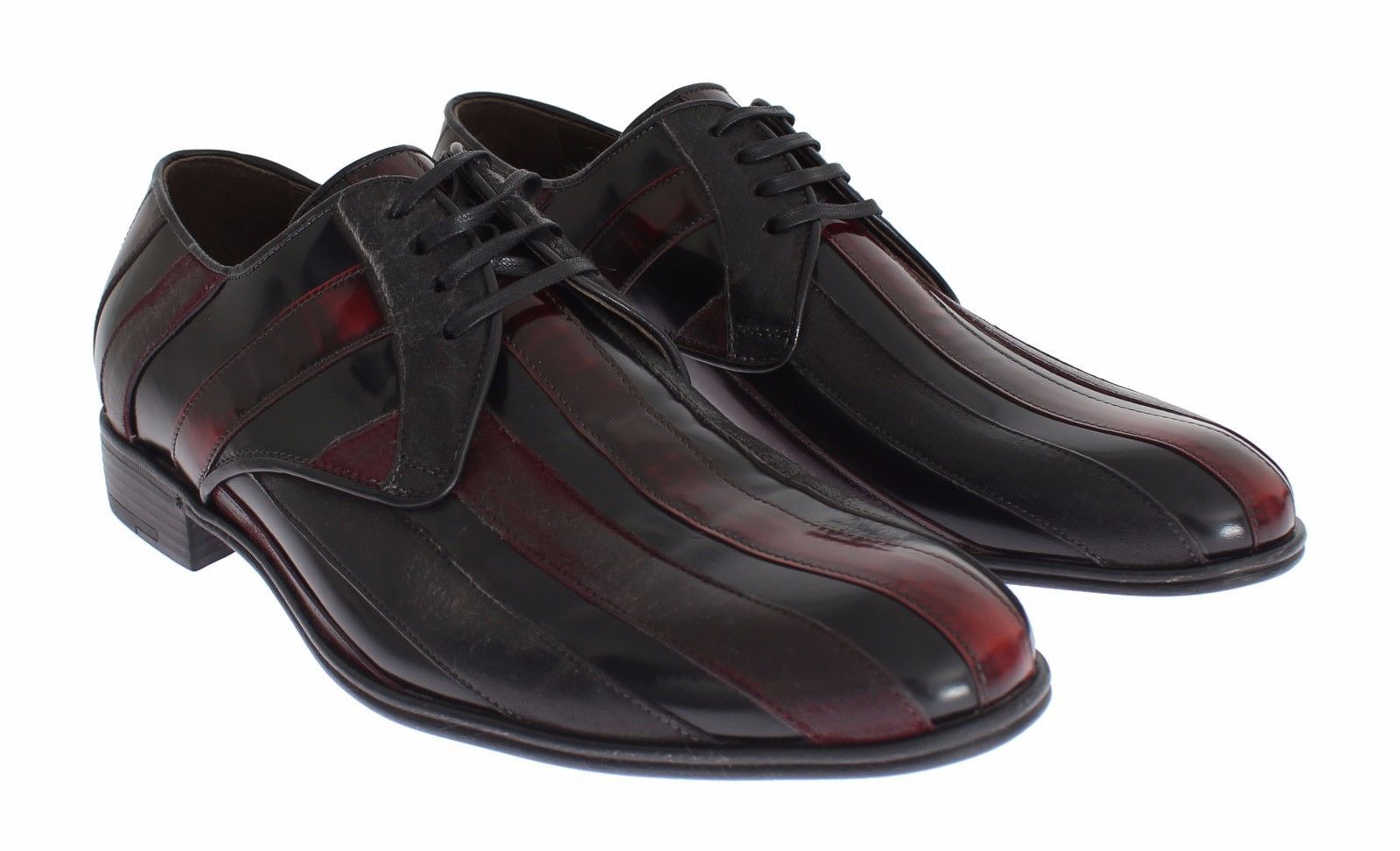 Bordeaux Leather Dress Formal Men's Shoes - Dolce & Gabbana - Modalova