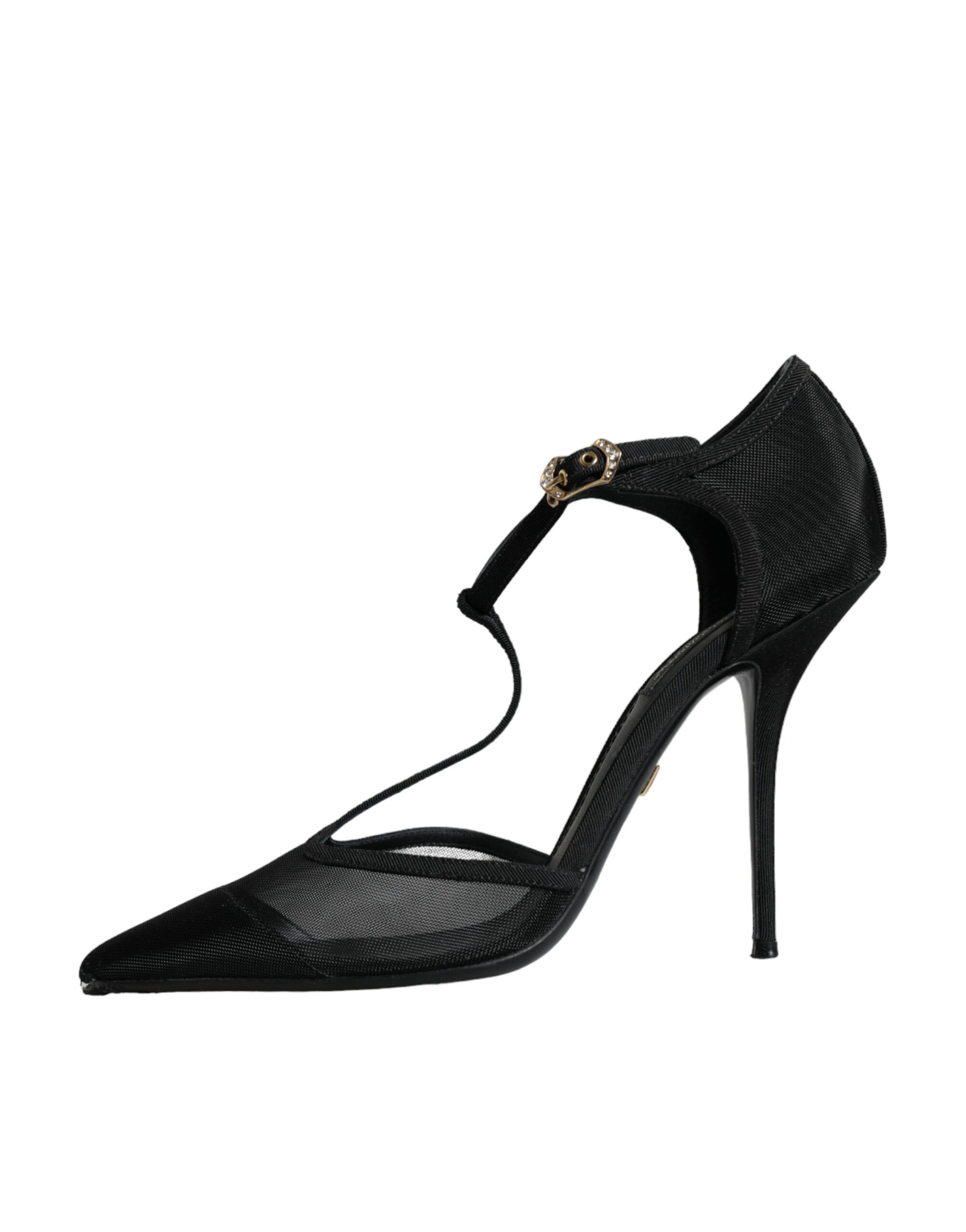 Mesh T-strap Stiletto High Heels Women's Shoes (Pre-Owned) - Dolce & Gabbana - Modalova