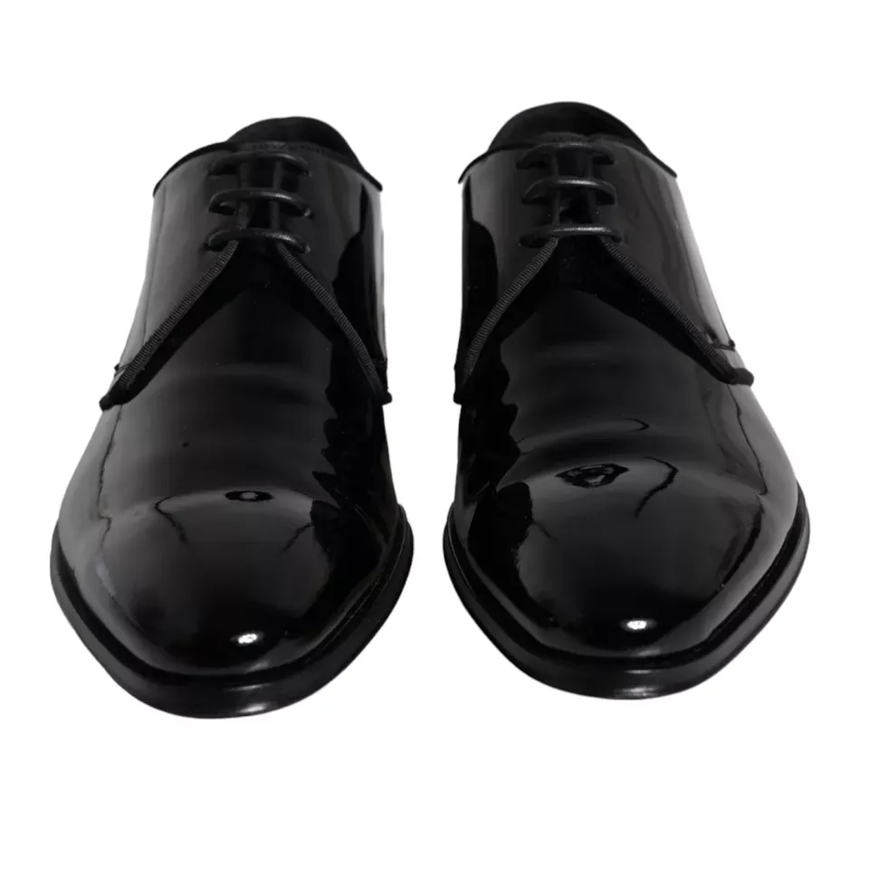 Calfskin Leather Derby Men Dress Men's Shoes - Dolce & Gabbana - Modalova