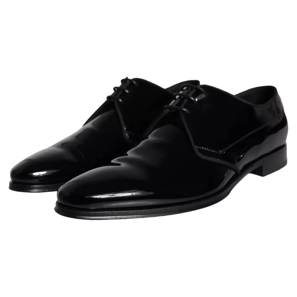 Calfskin Leather Derby Men Dress Men's Shoes - Dolce & Gabbana - Modalova