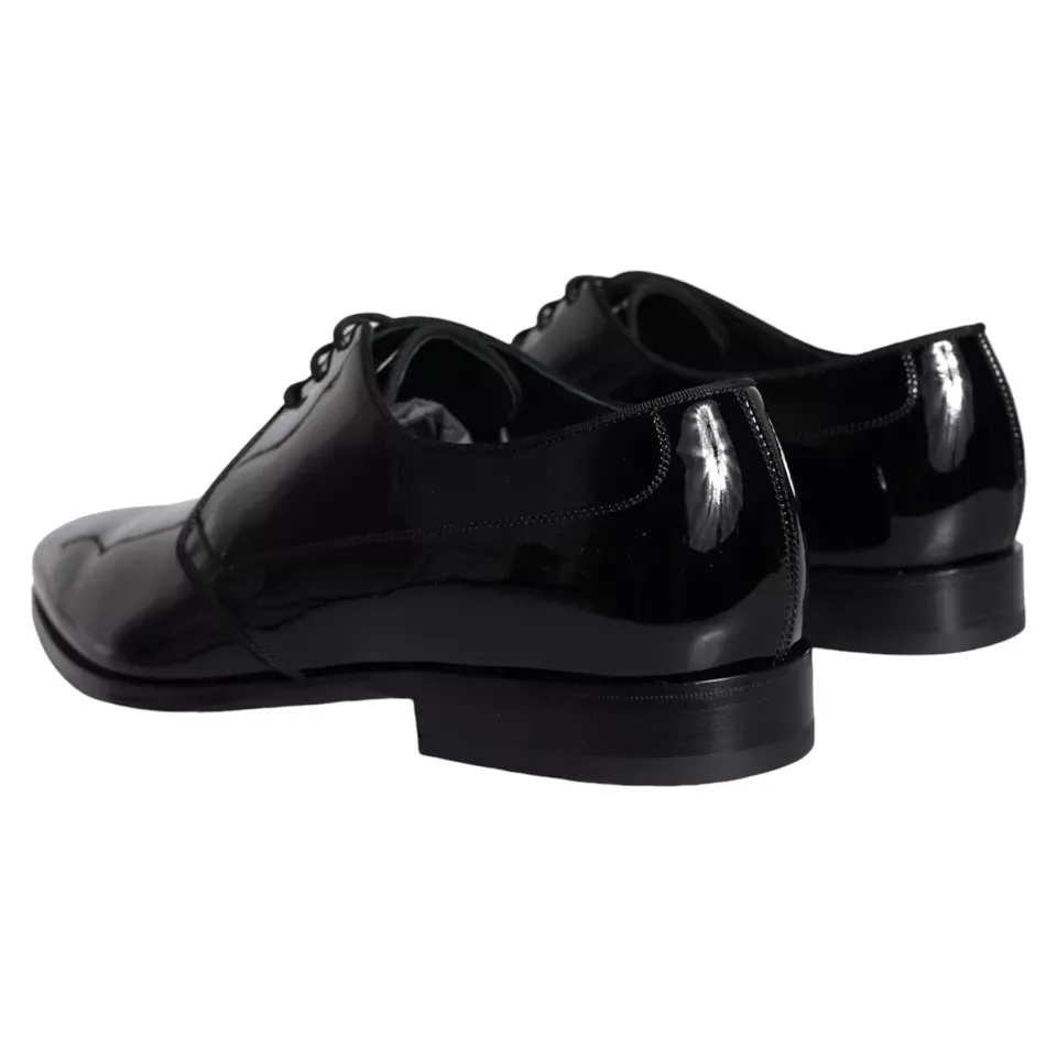 Calfskin Leather Derby Men Dress Men's Shoes - Dolce & Gabbana - Modalova
