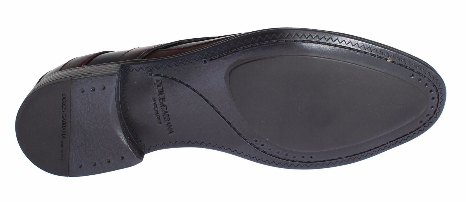 Bordeaux Leather Dress Formal Men's Shoes - Dolce & Gabbana - Modalova