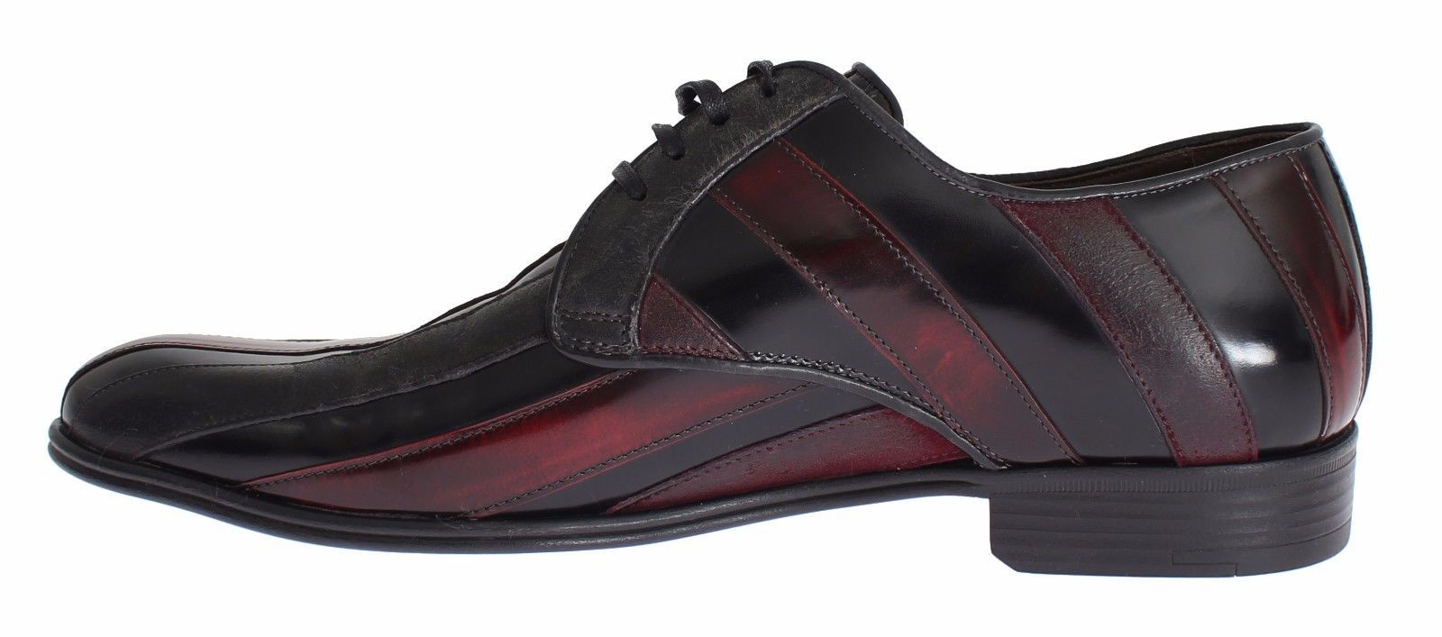 Bordeaux Leather Dress Formal Men's Shoes - Dolce & Gabbana - Modalova