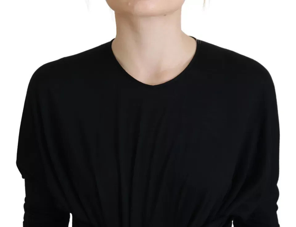 Sheath Midi Gown Wool Wrap Women's Dress (Pre-Owned) - Dolce & Gabbana - Modalova