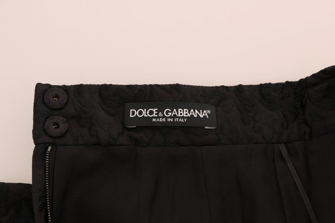 Floral Jacquard Silk A-Line Women's Skirt - Dolce & Gabbana - Modalova