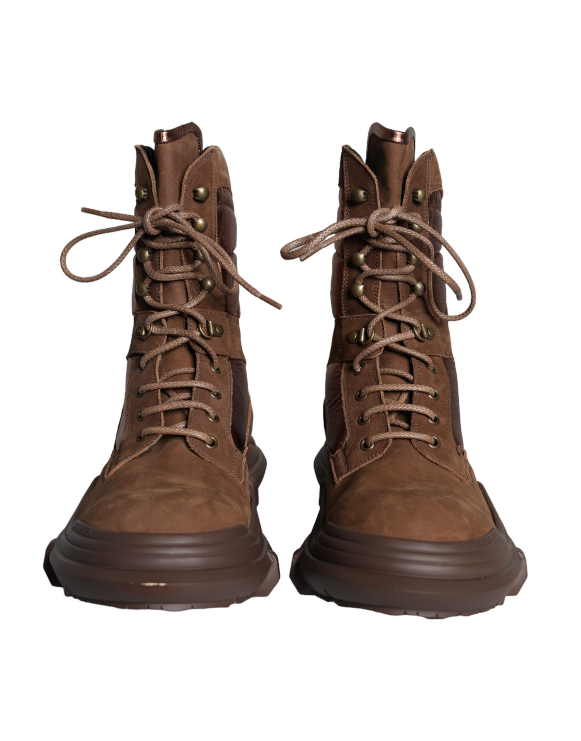 Suede Leather Military Combat Men Boots Men's Shoes (Pre-Owned) - Dolce & Gabbana - Modalova