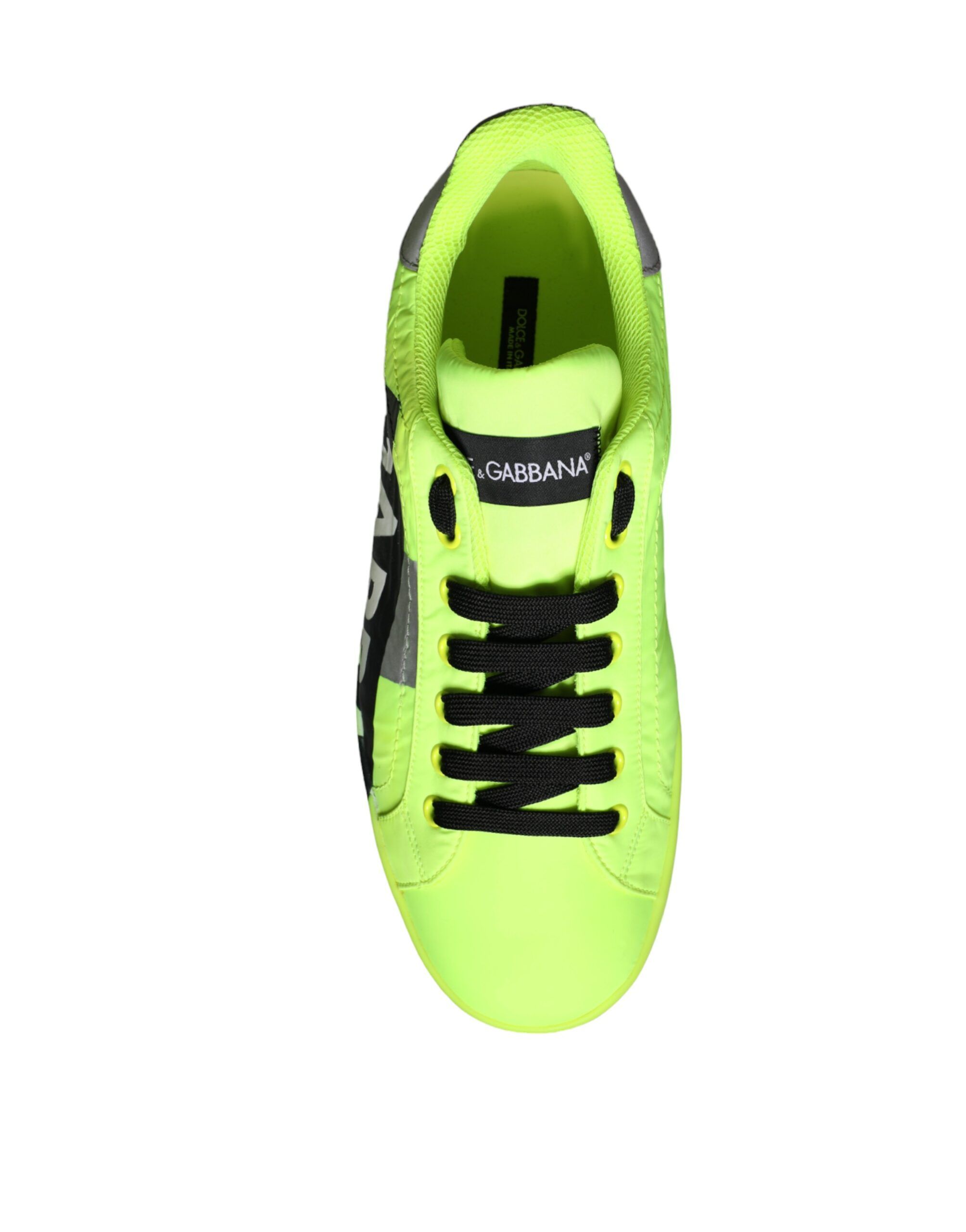 Neon Logo Tape Low Top Sneakers Men's Shoes (Pre-Owned) - Dolce & Gabbana - Modalova