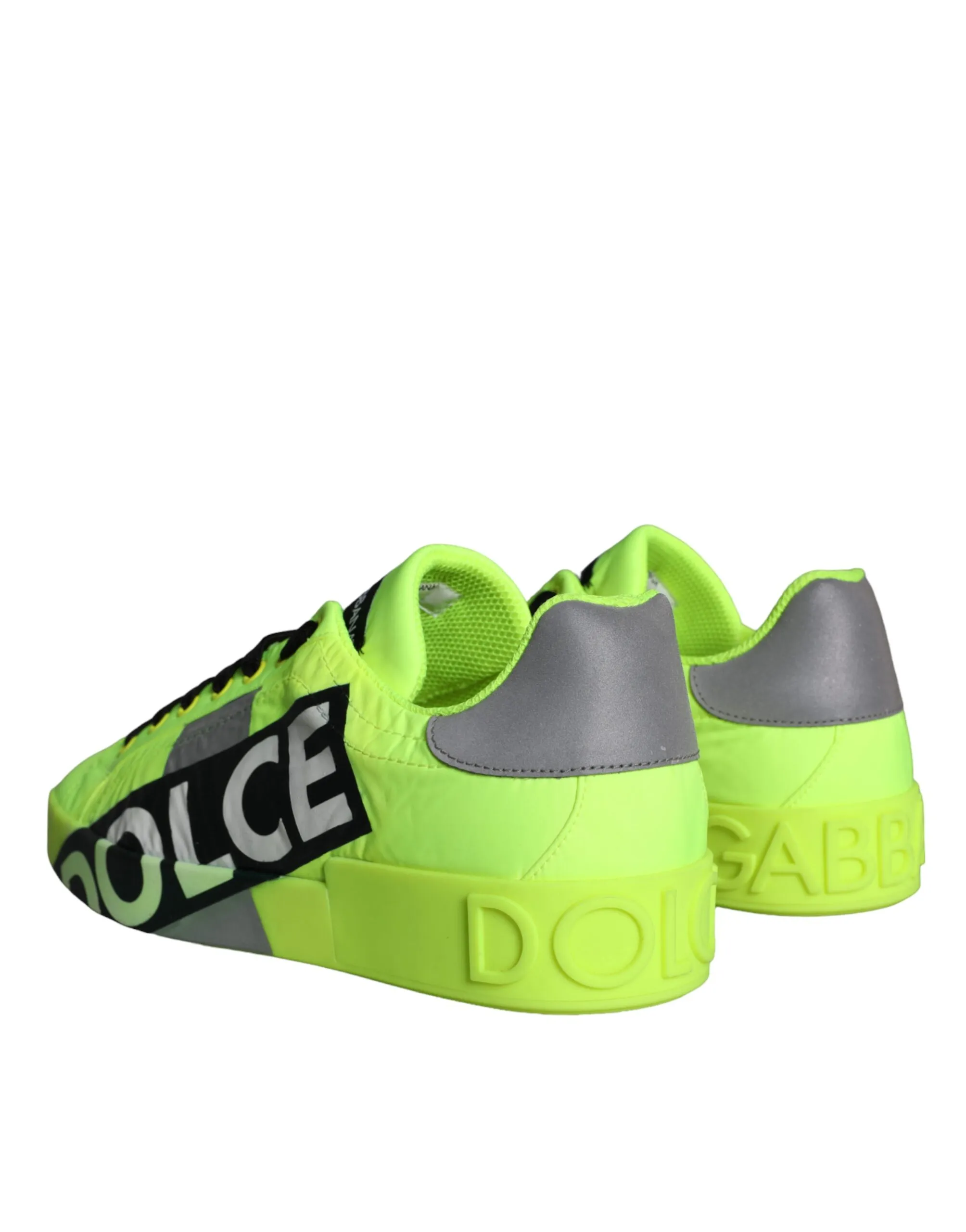Neon Logo Tape Low Top Sneakers Men's Shoes (Pre-Owned) - Dolce & Gabbana - Modalova