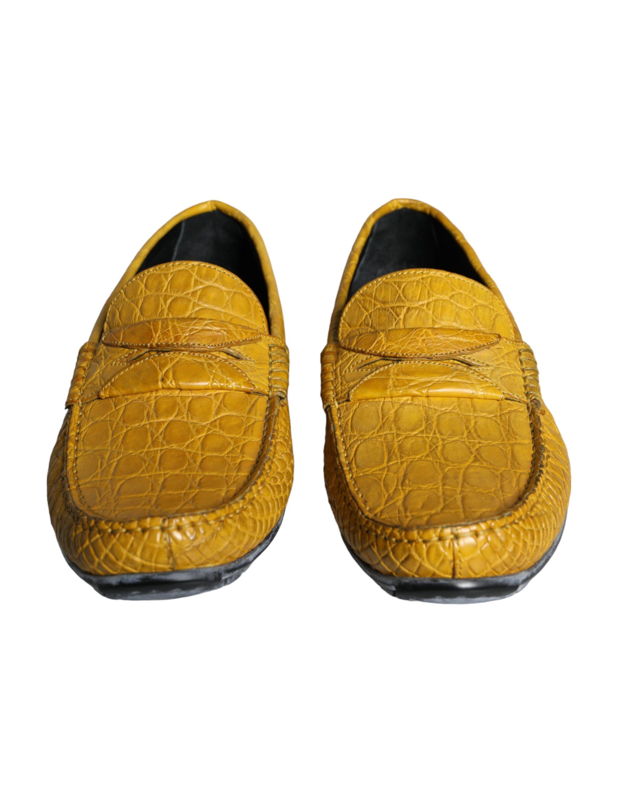 Leather Slip Mocassin Loafers Men's Shoes - Dolce & Gabbana - Modalova