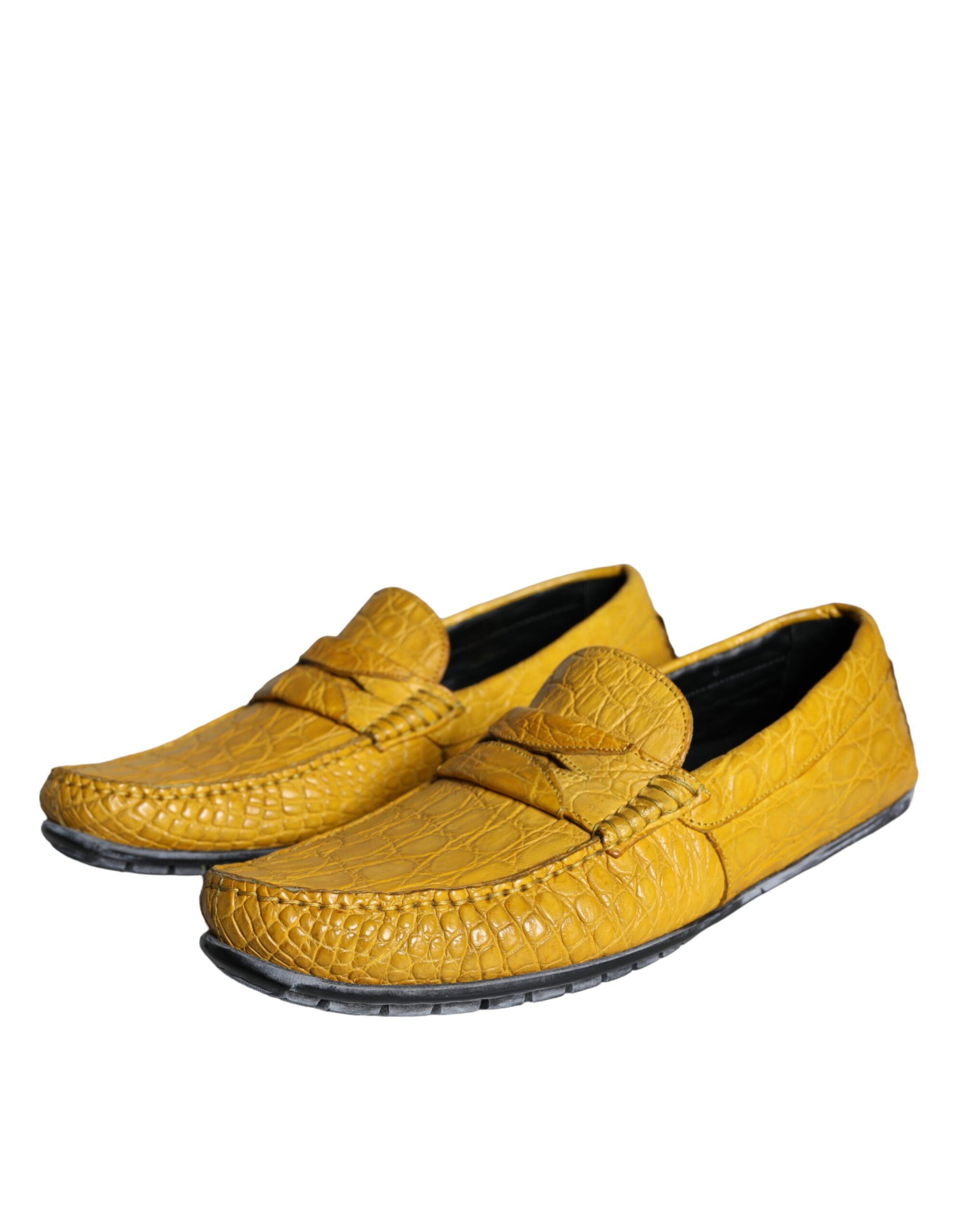 Leather Slip Mocassin Loafers Men's Shoes - Dolce & Gabbana - Modalova