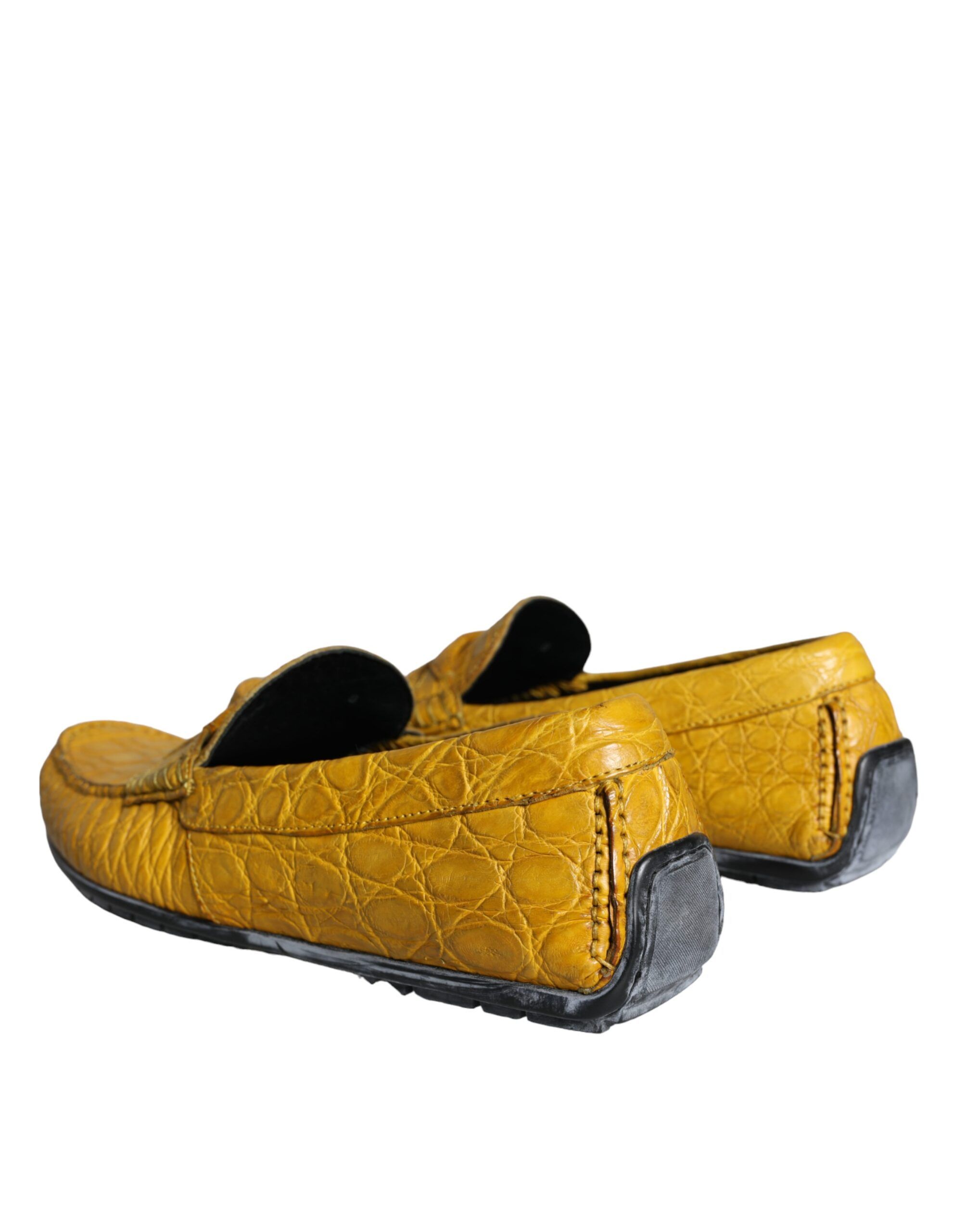 Leather Slip Mocassin Loafers Men's Shoes - Dolce & Gabbana - Modalova