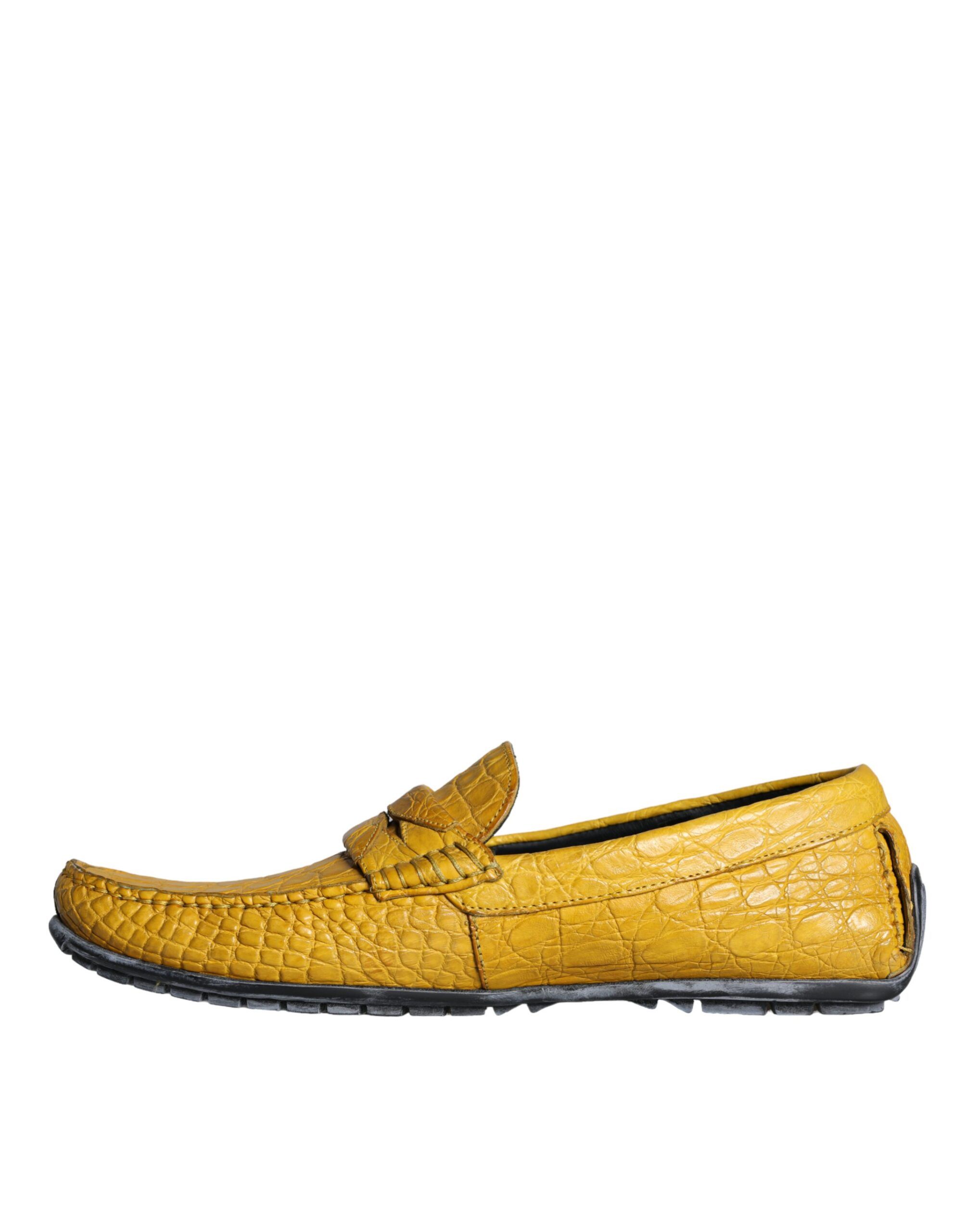 Leather Slip Mocassin Loafers Men's Shoes - Dolce & Gabbana - Modalova