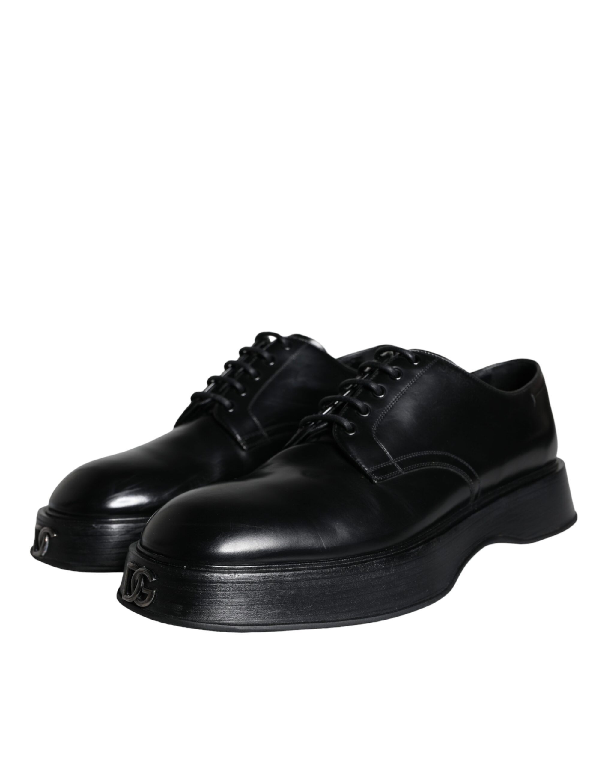 Calf Leather Derby Formal Dress Men's Shoes (Pre-Owned) - Dolce & Gabbana - Modalova