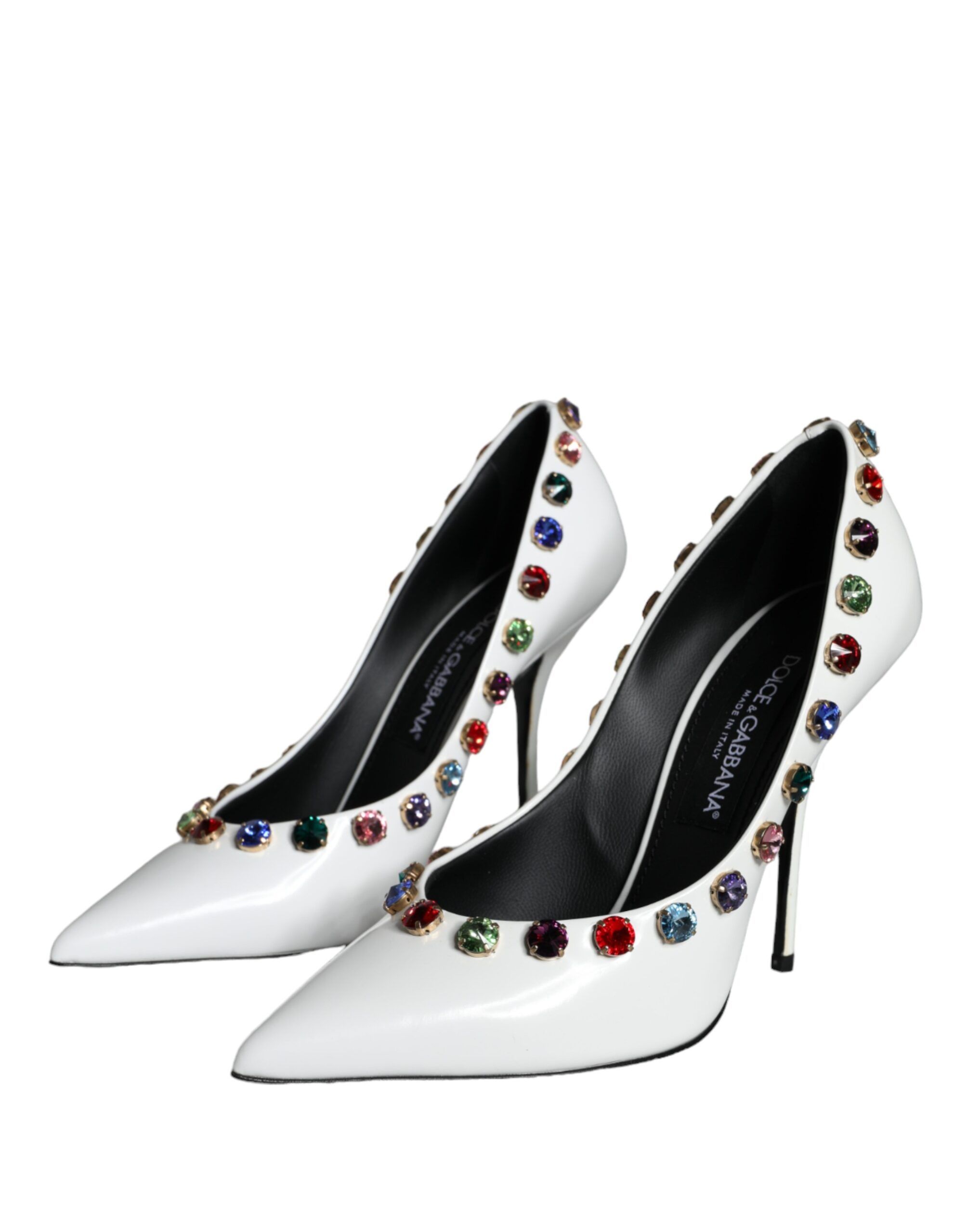 Crystal Leather High Heels Pumps Women's Shoes - Dolce & Gabbana - Modalova