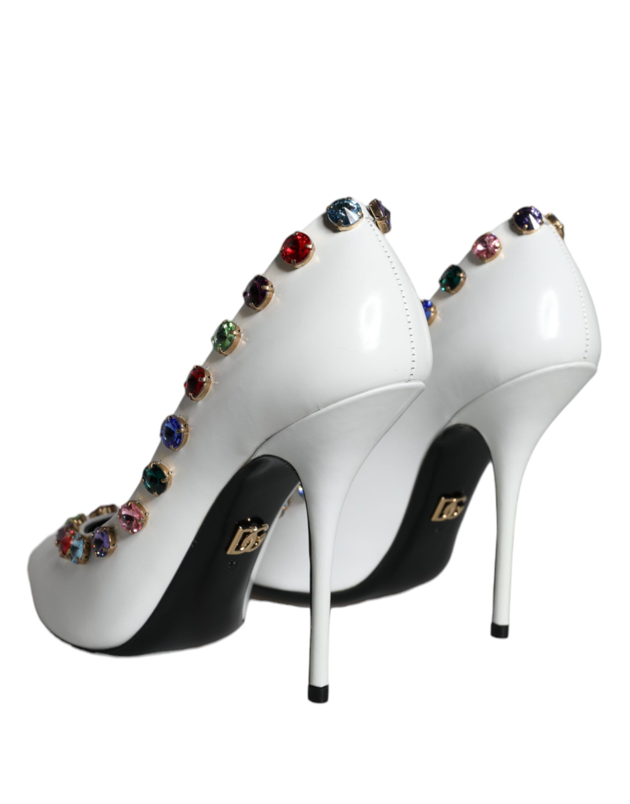 Crystal Leather High Heels Pumps Women's Shoes - Dolce & Gabbana - Modalova