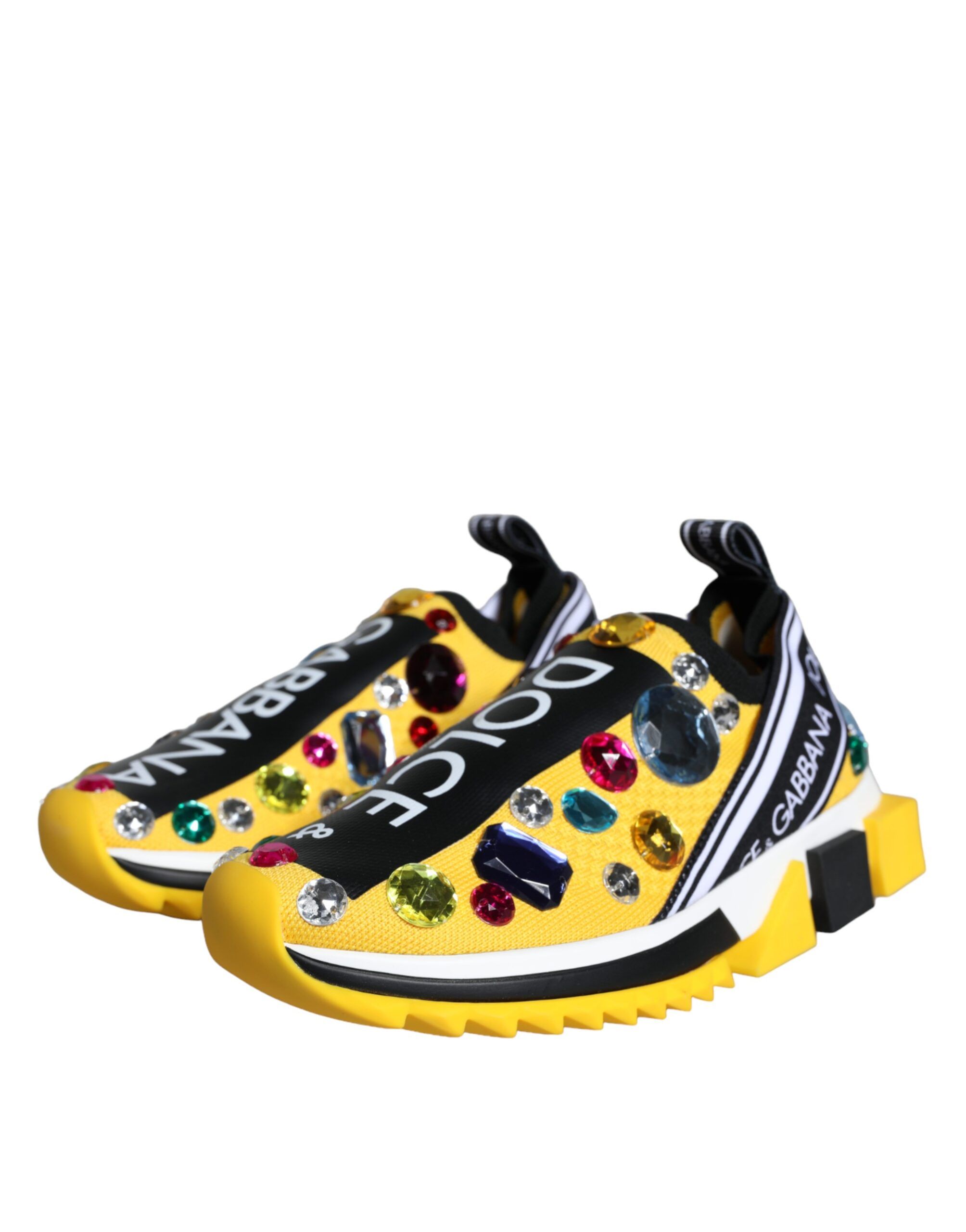 Sorrento Crystals Sneakers Womens Shoes - Dolce & Gabbana - Modalova