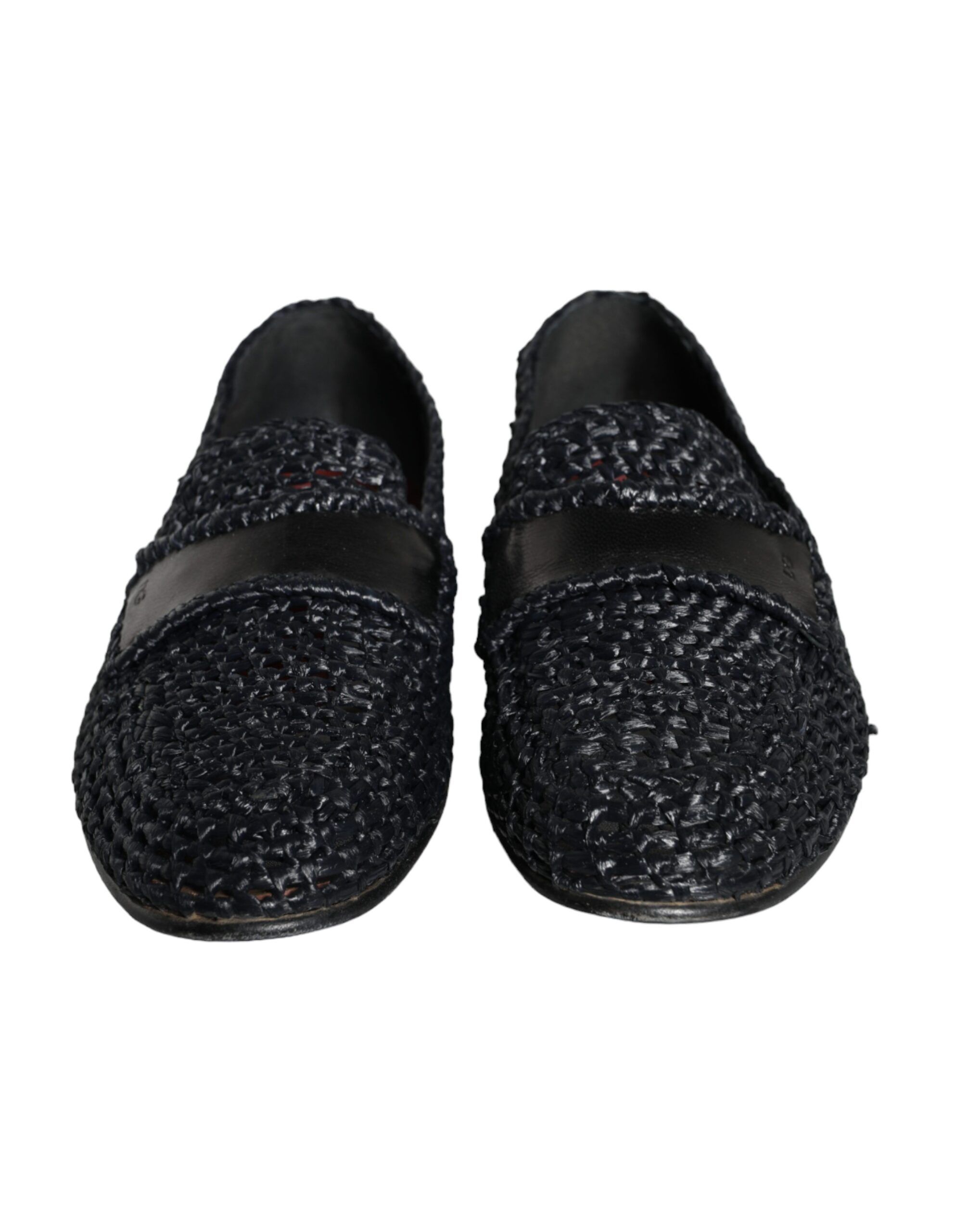 Woven Raffia Slip On Loafers Men Men's Shoes (Pre-Owned) - Dolce & Gabbana - Modalova
