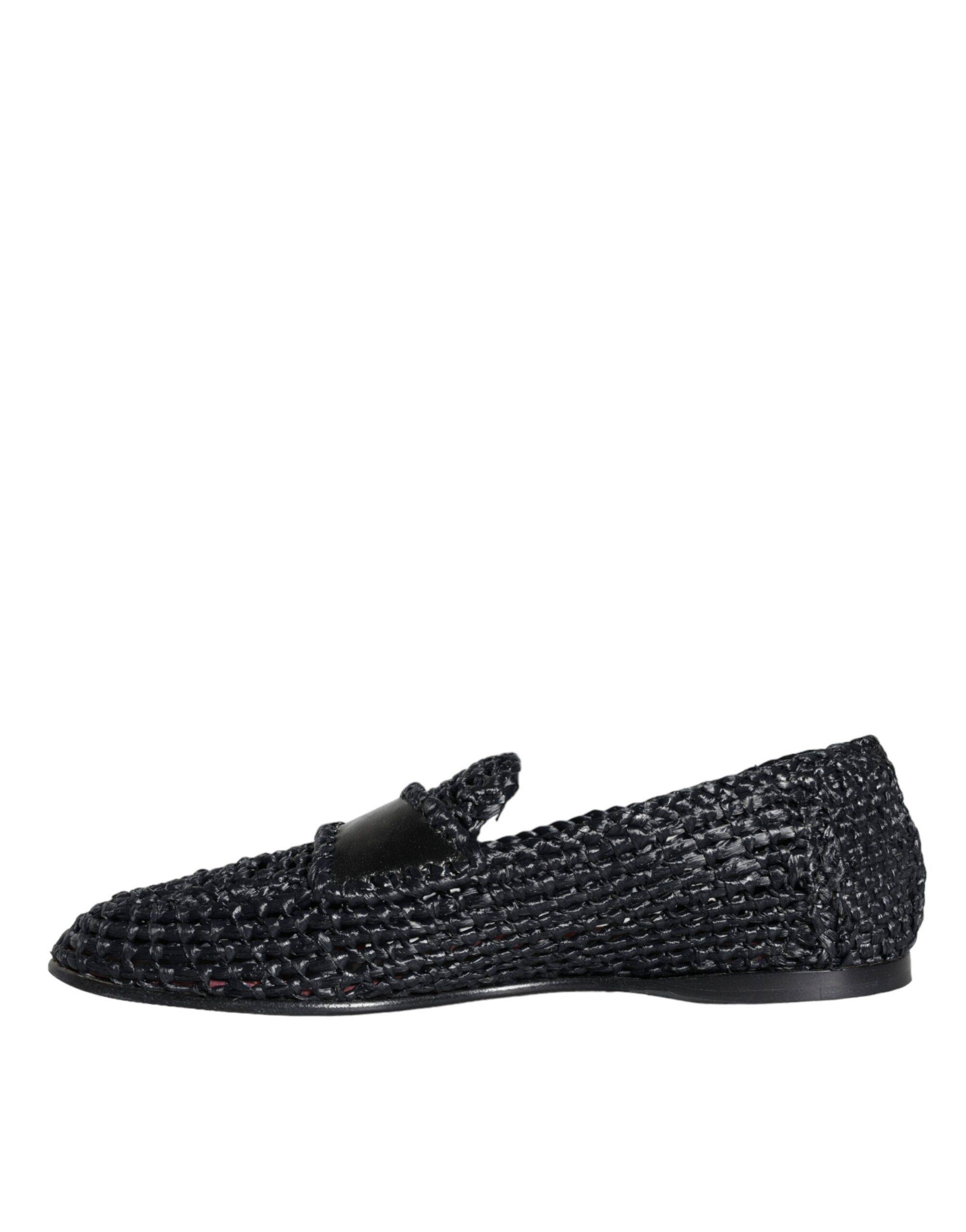 Woven Raffia Slip On Loafers Men Men's Shoes (Pre-Owned) - Dolce & Gabbana - Modalova