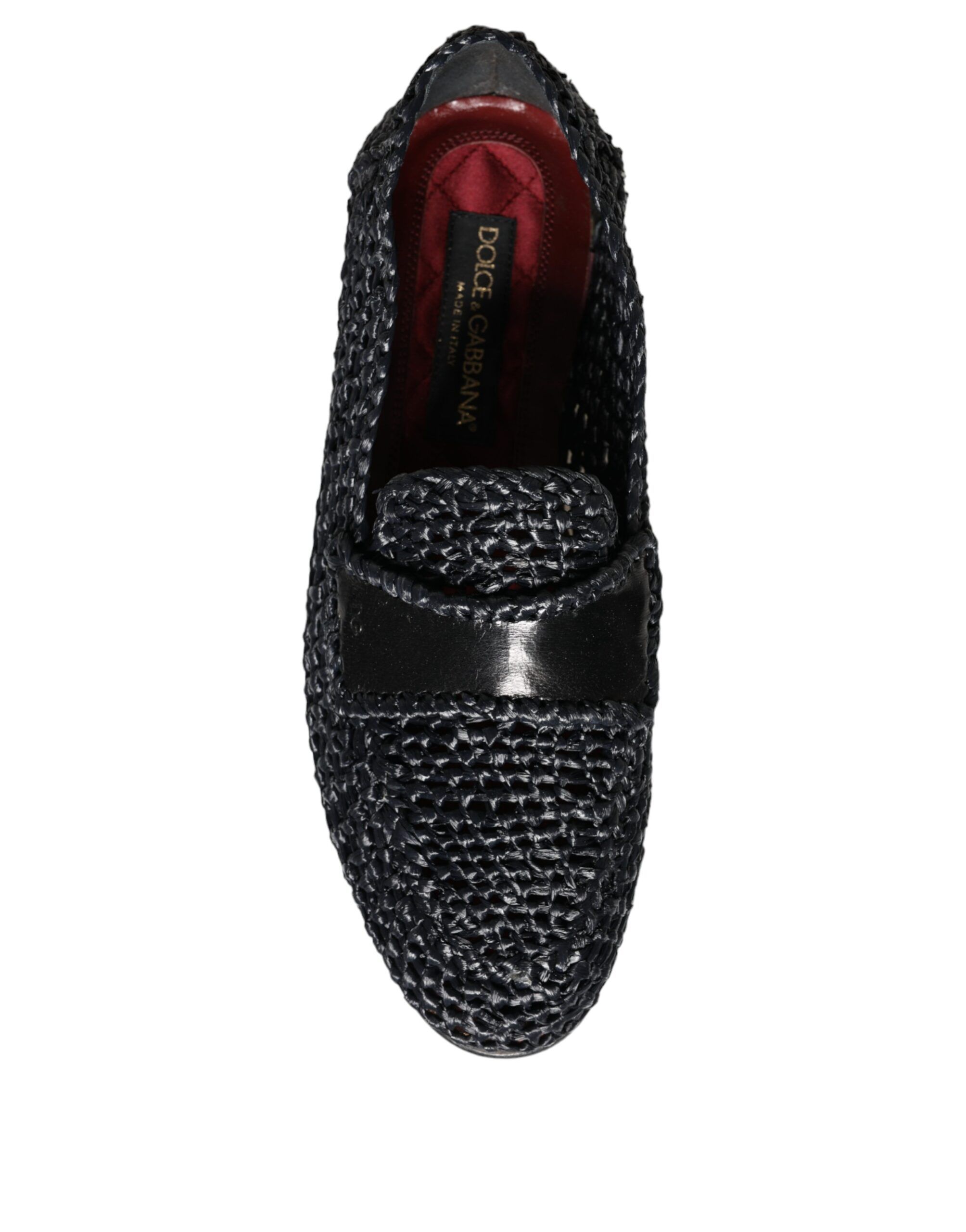 Woven Raffia Slip On Loafers Men Men's Shoes (Pre-Owned) - Dolce & Gabbana - Modalova
