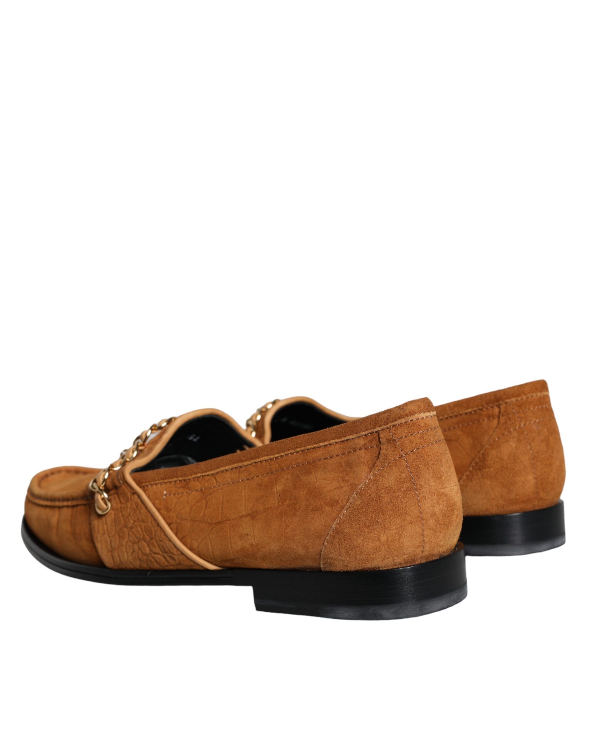 Velvet Leather Logo Mocassin Slip On Men's Shoes - Dolce & Gabbana - Modalova